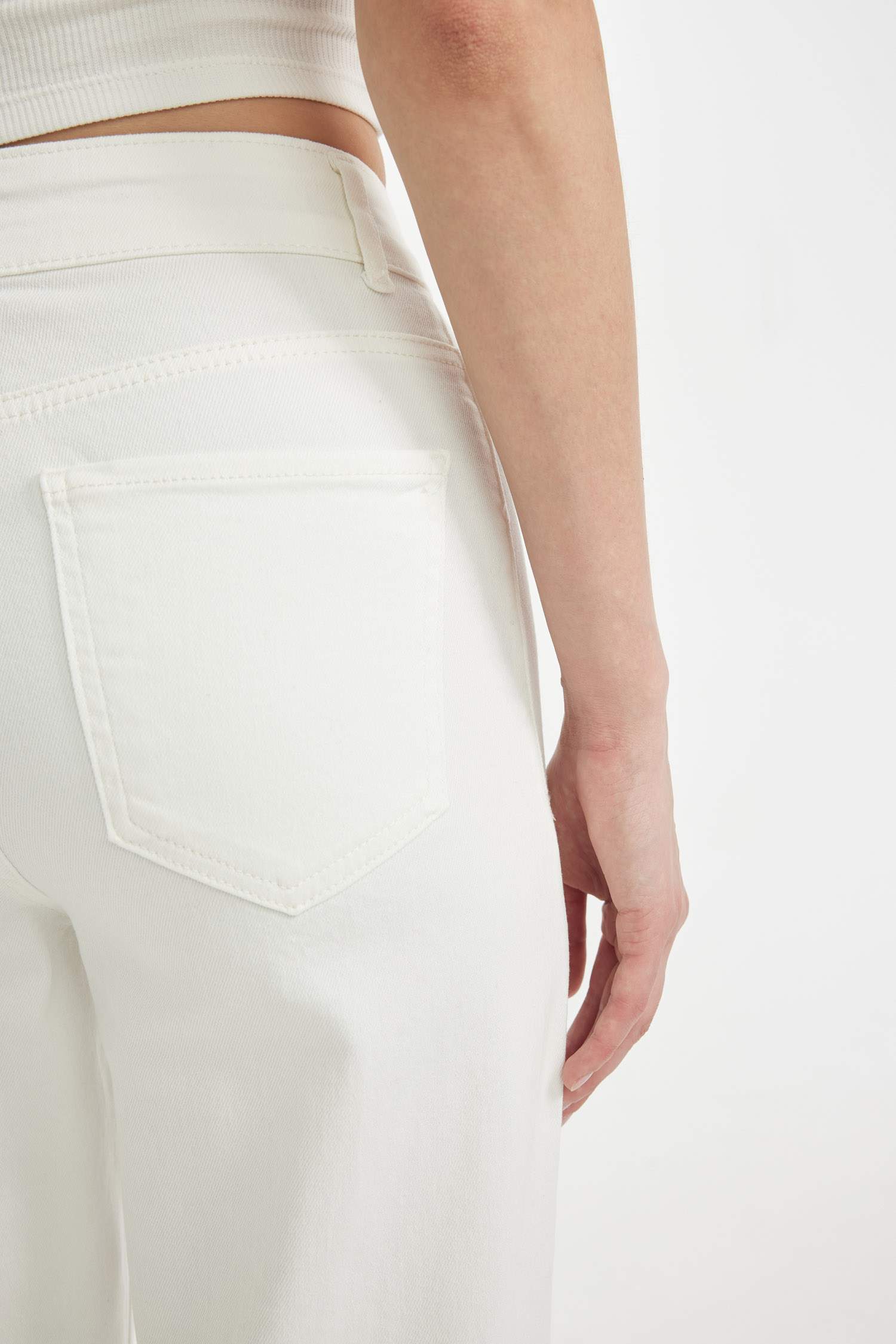 Джинсы Culotte с высокой талией