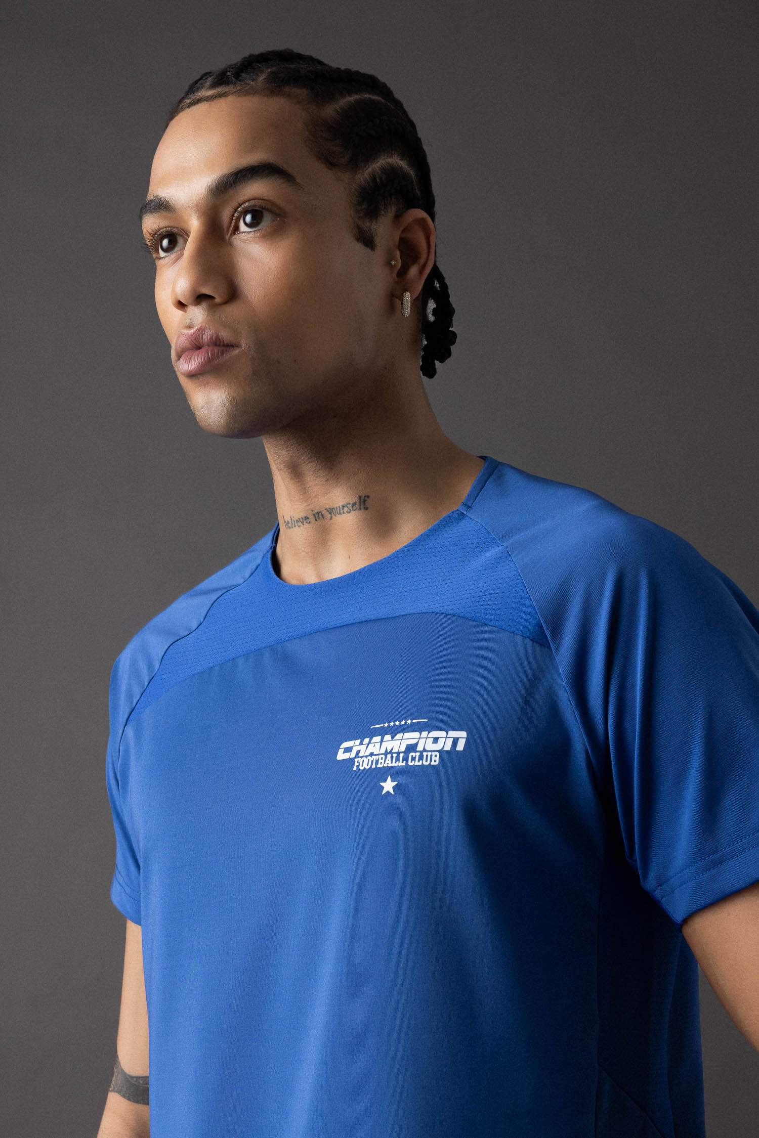 Slim Fit Crew Neck Printed Sports T-Shirt