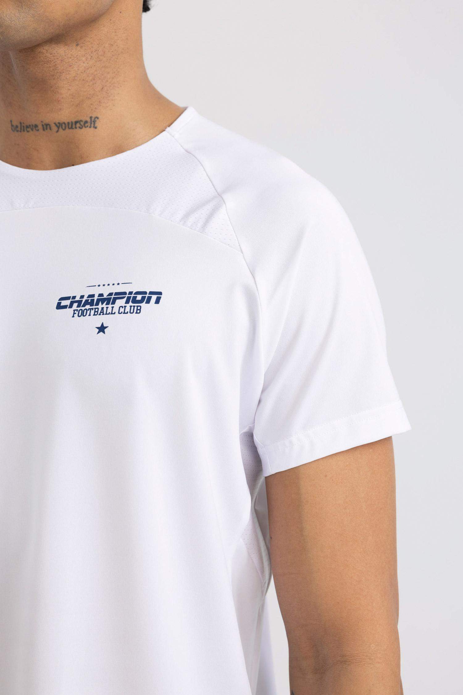 Slim Fit Collar Printed Sports T-Shirt