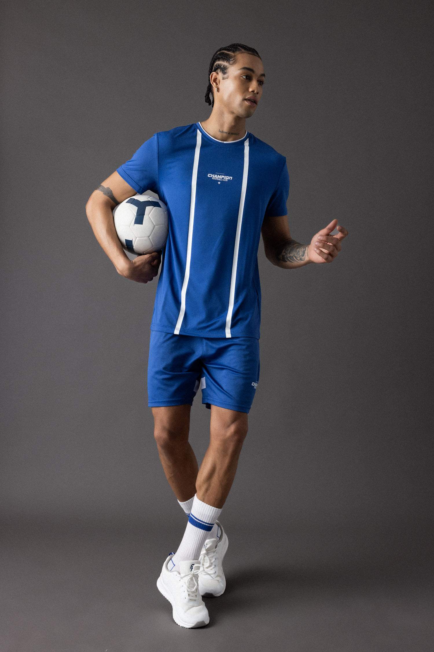 DeFactoFit Standard Fit Crew Neck Printed Sports T-Shirt