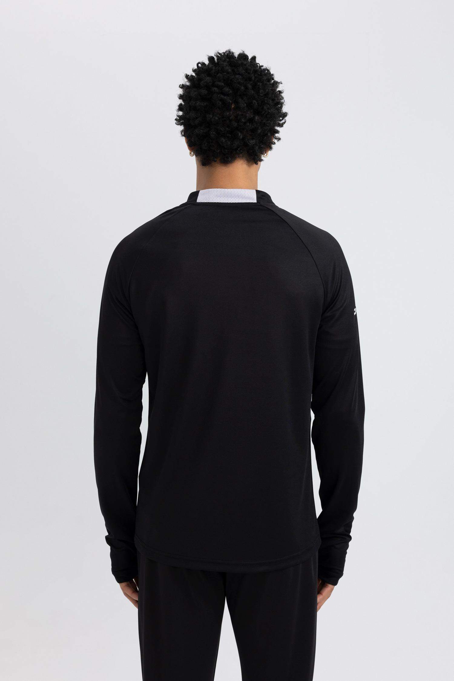 Slim Fit Dar Kesim Dik Yaka Fermuarlı Baskılı Ağır Kumaş Sporcu Sweatshirt