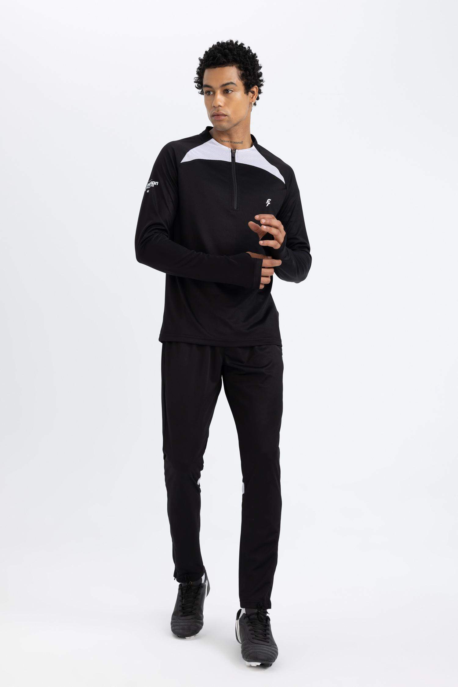 Sporcu Jogger Eşofman Altı Slim Fit Dar Kesim Fermuarlı Paça