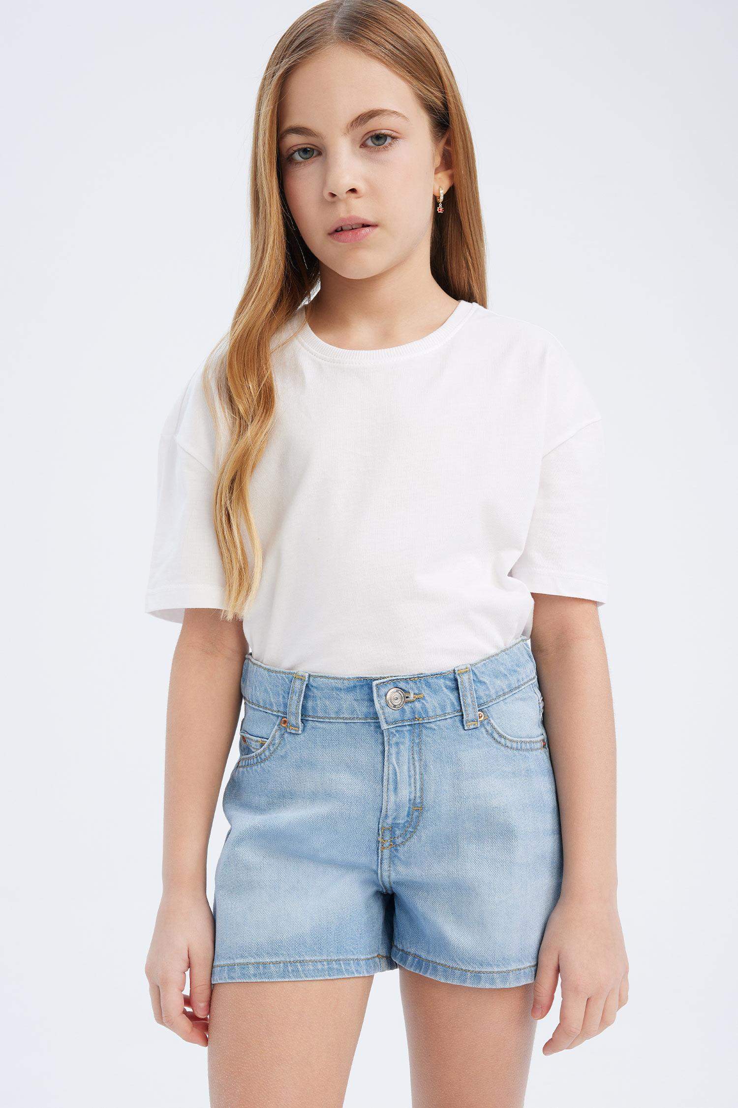 Kız Çocuk Jean Şort