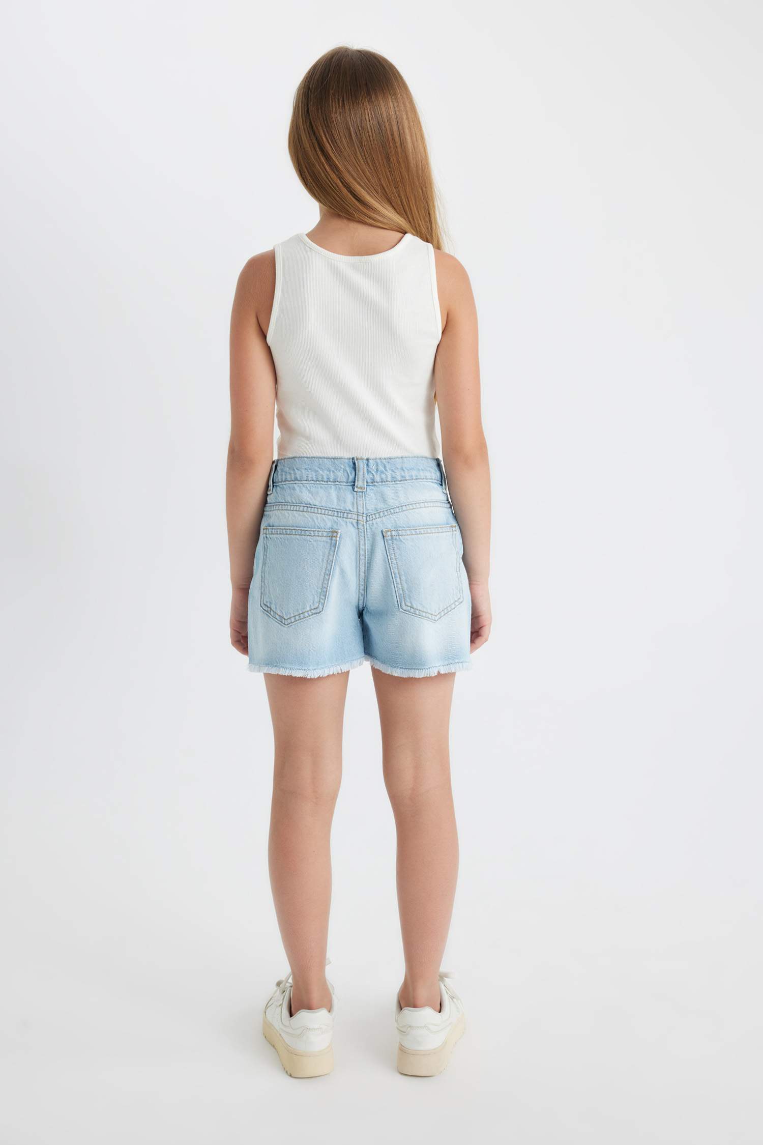 Short Jean pour Fille Avec Détails Déchirés