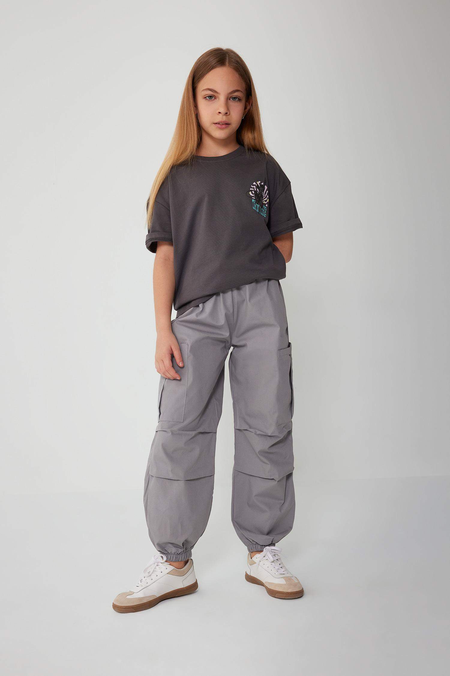 سروال كارجو باراشوت بناتي قطن