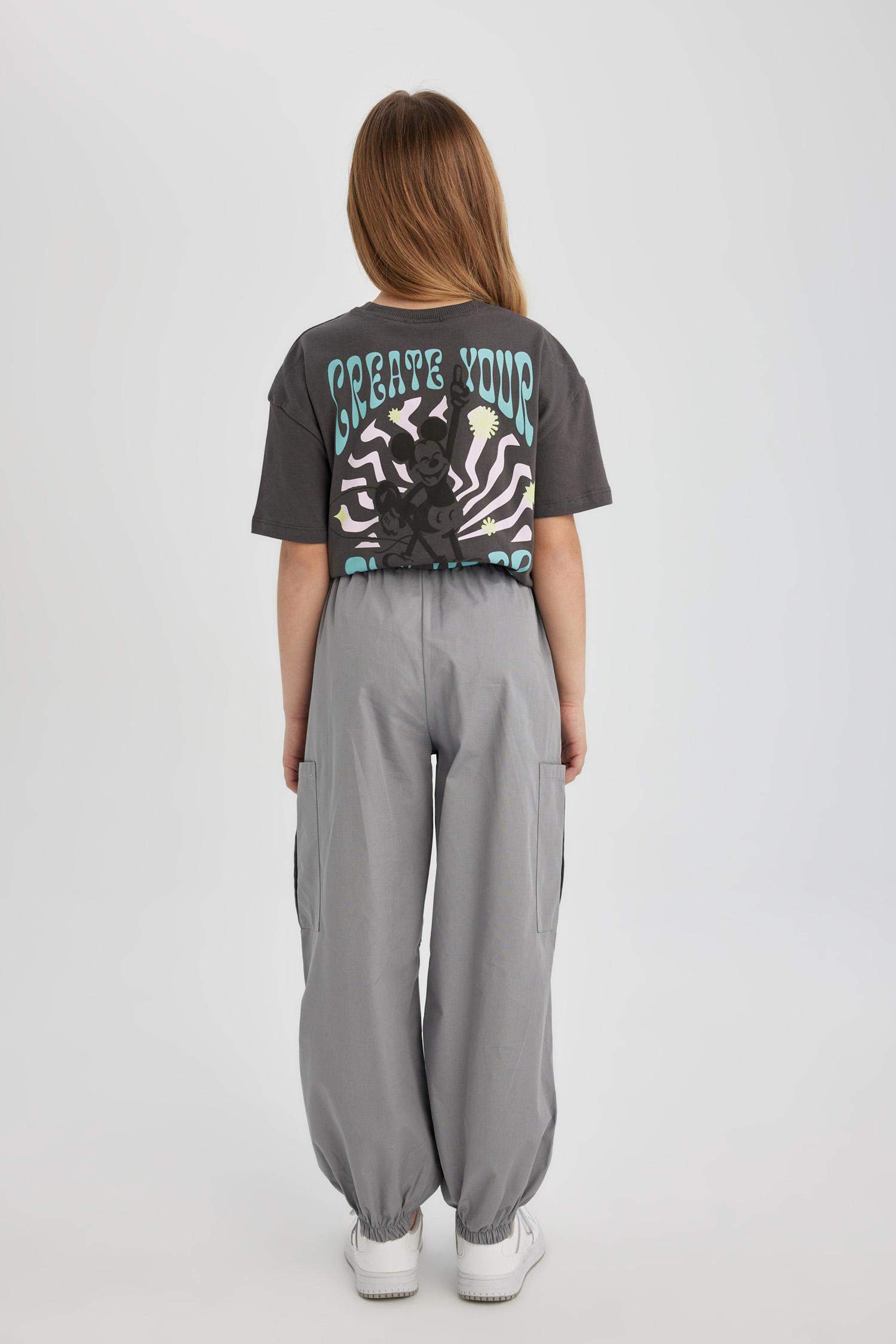 سروال كارجو باراشوت بناتي قطن