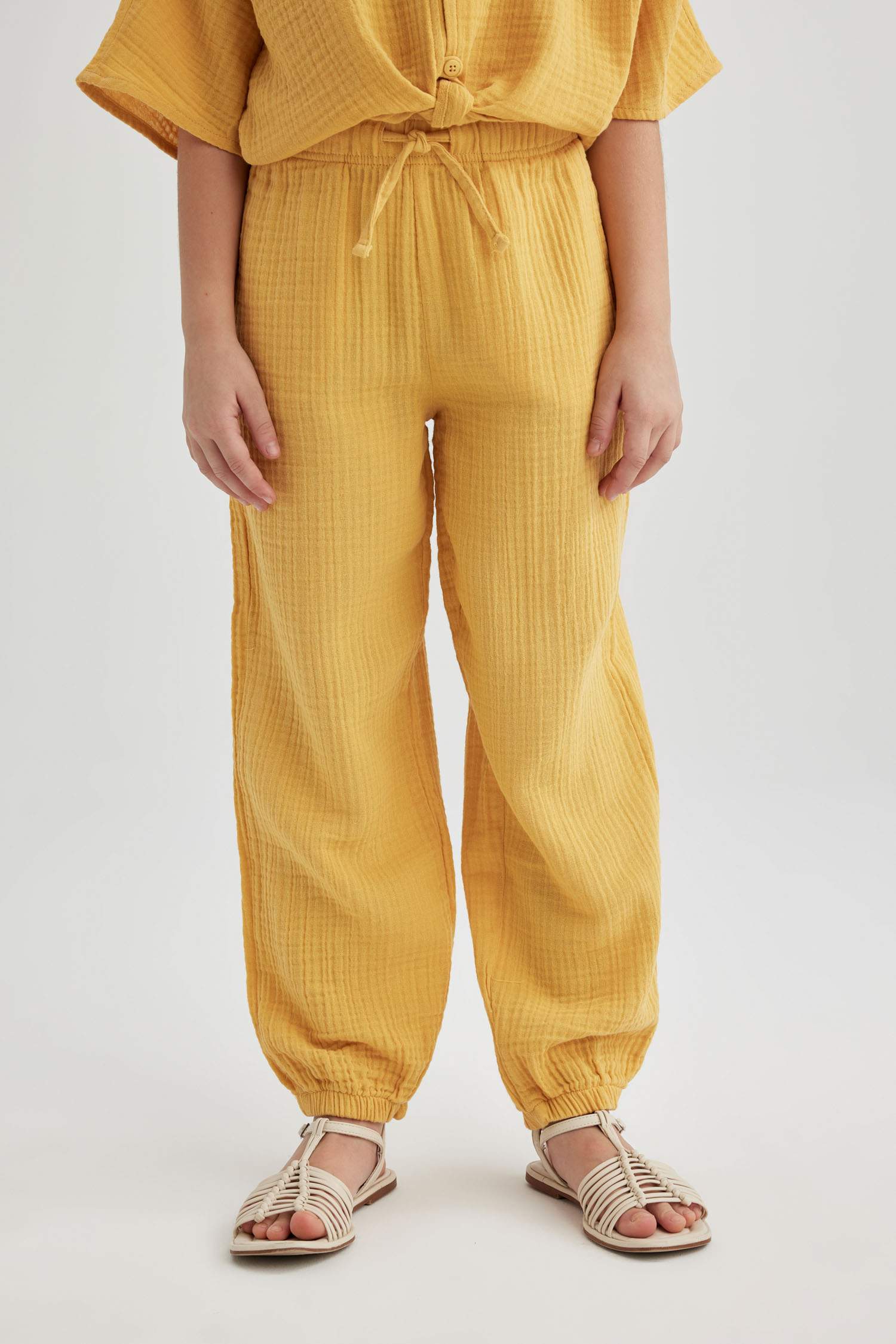 بنطرون بناتي قطن باراشوت