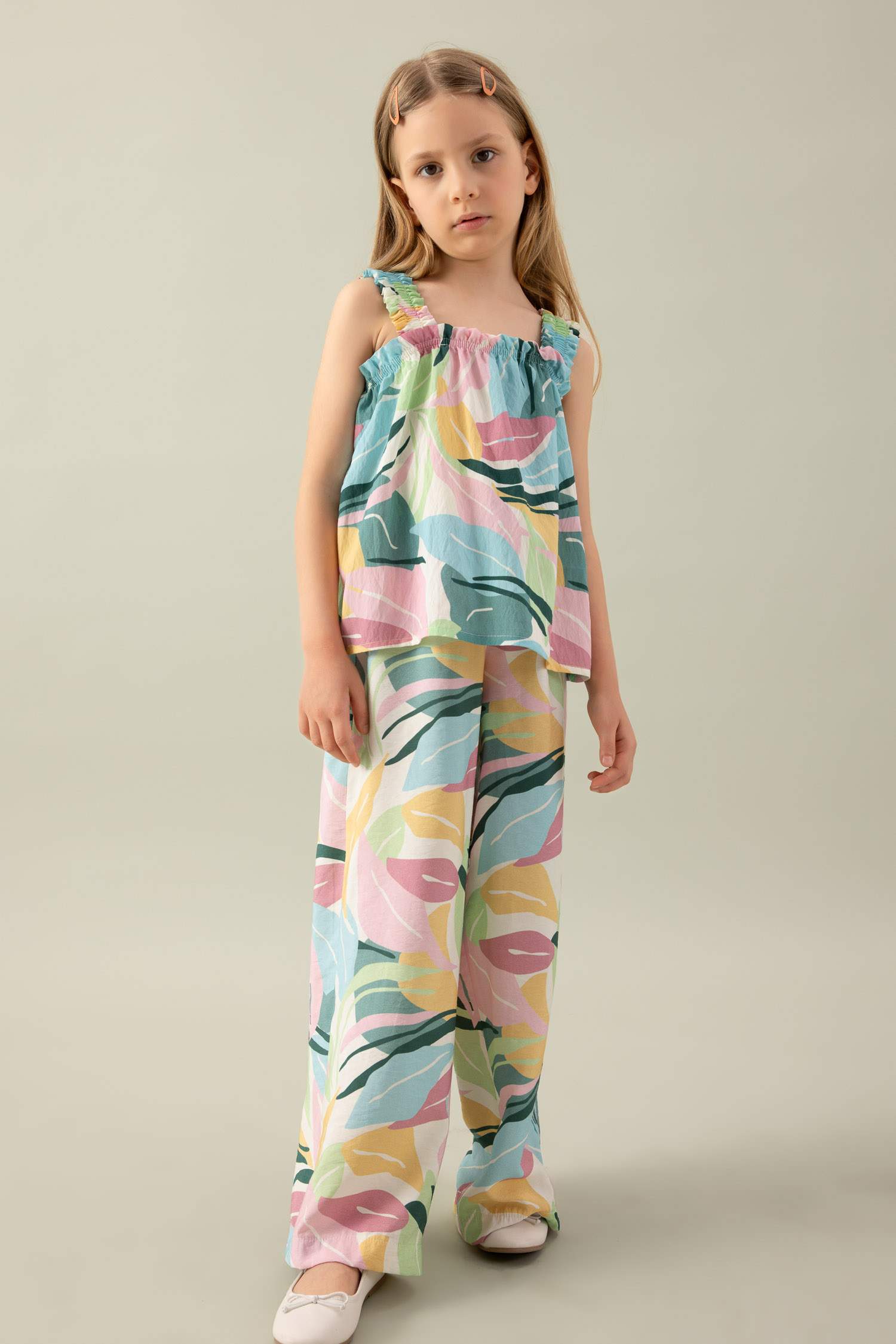 بنطلون وايد ليج برجل واسع بجيب