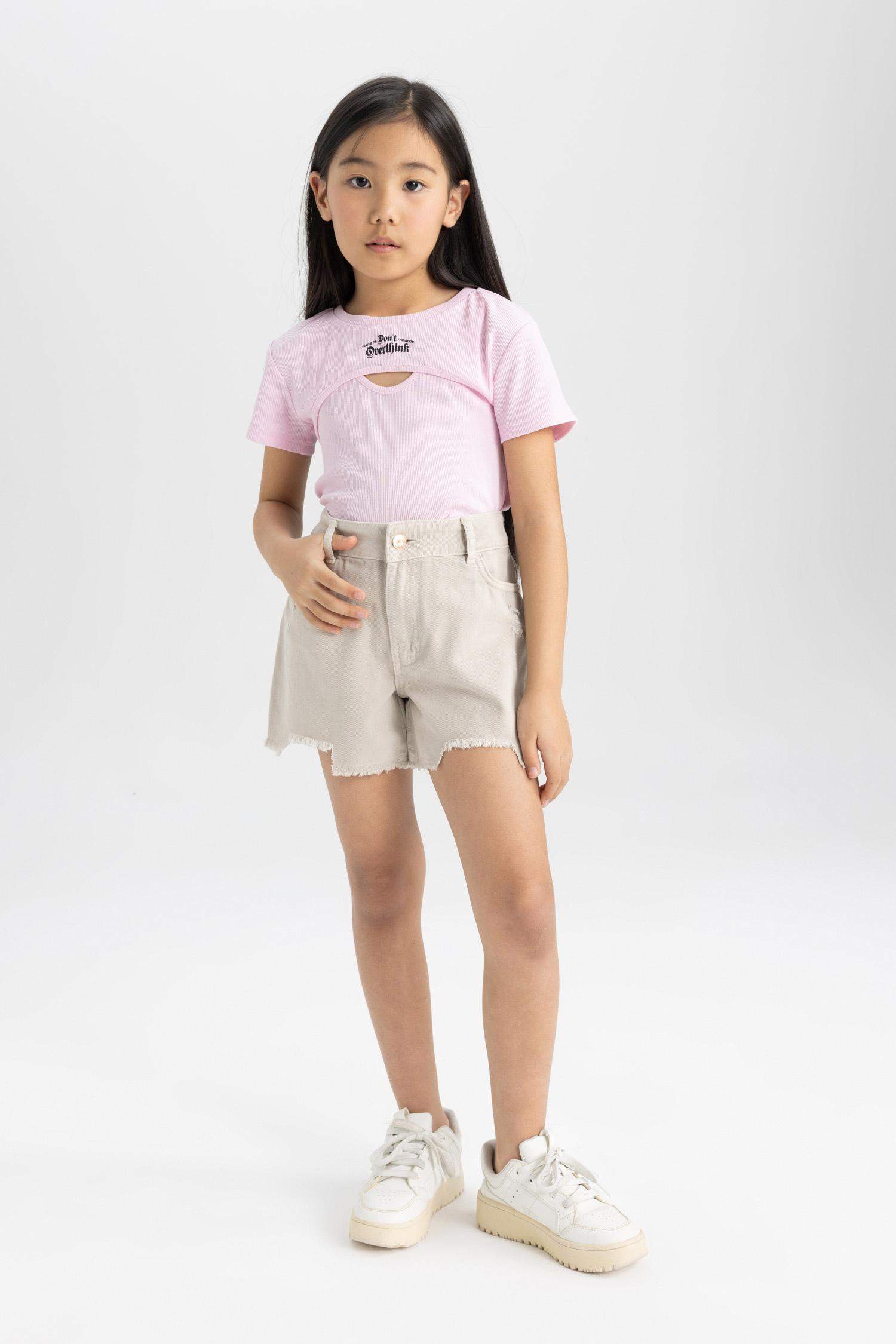 Kız Çocuk Jean Şort