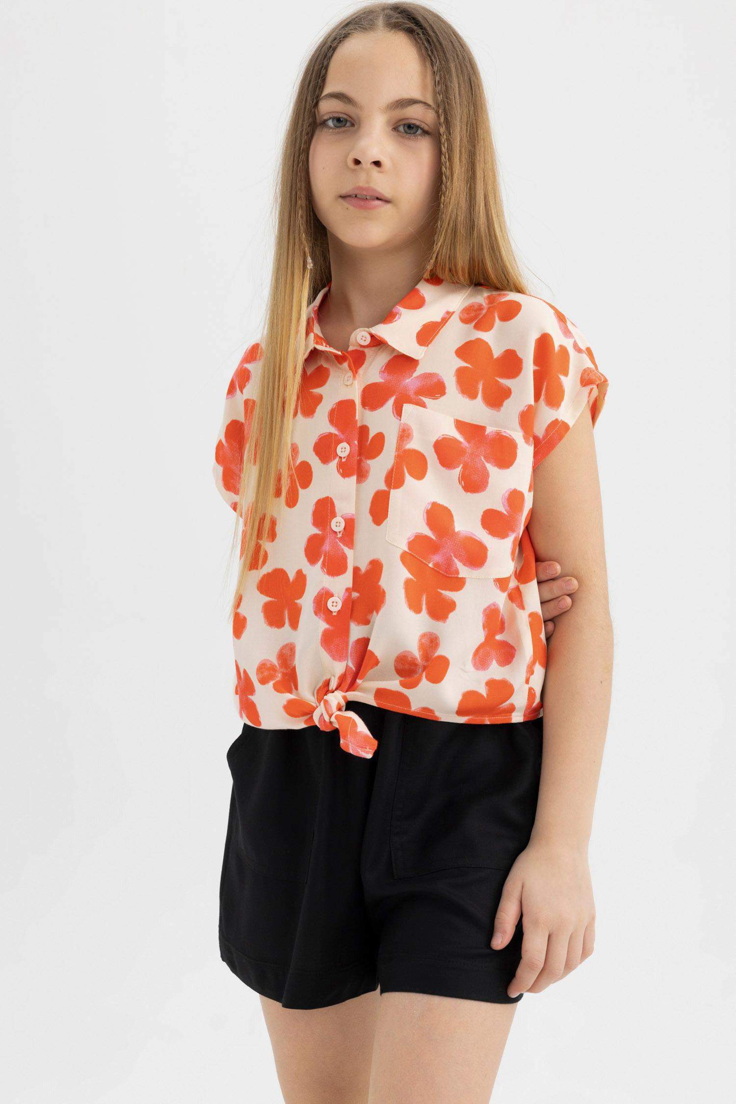 Kız Çocuk Viskon Şort