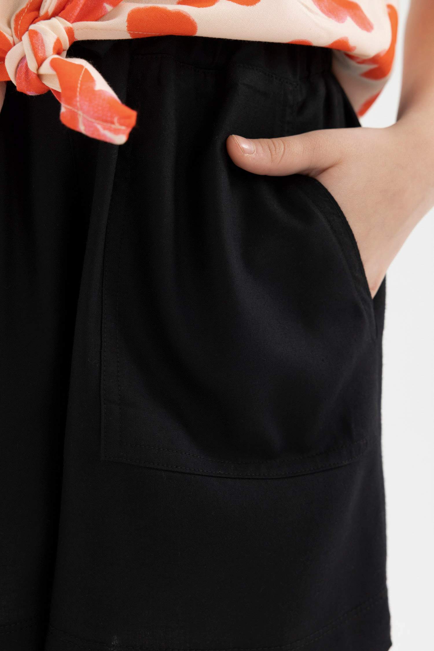 Kız Çocuk Viskon Şort