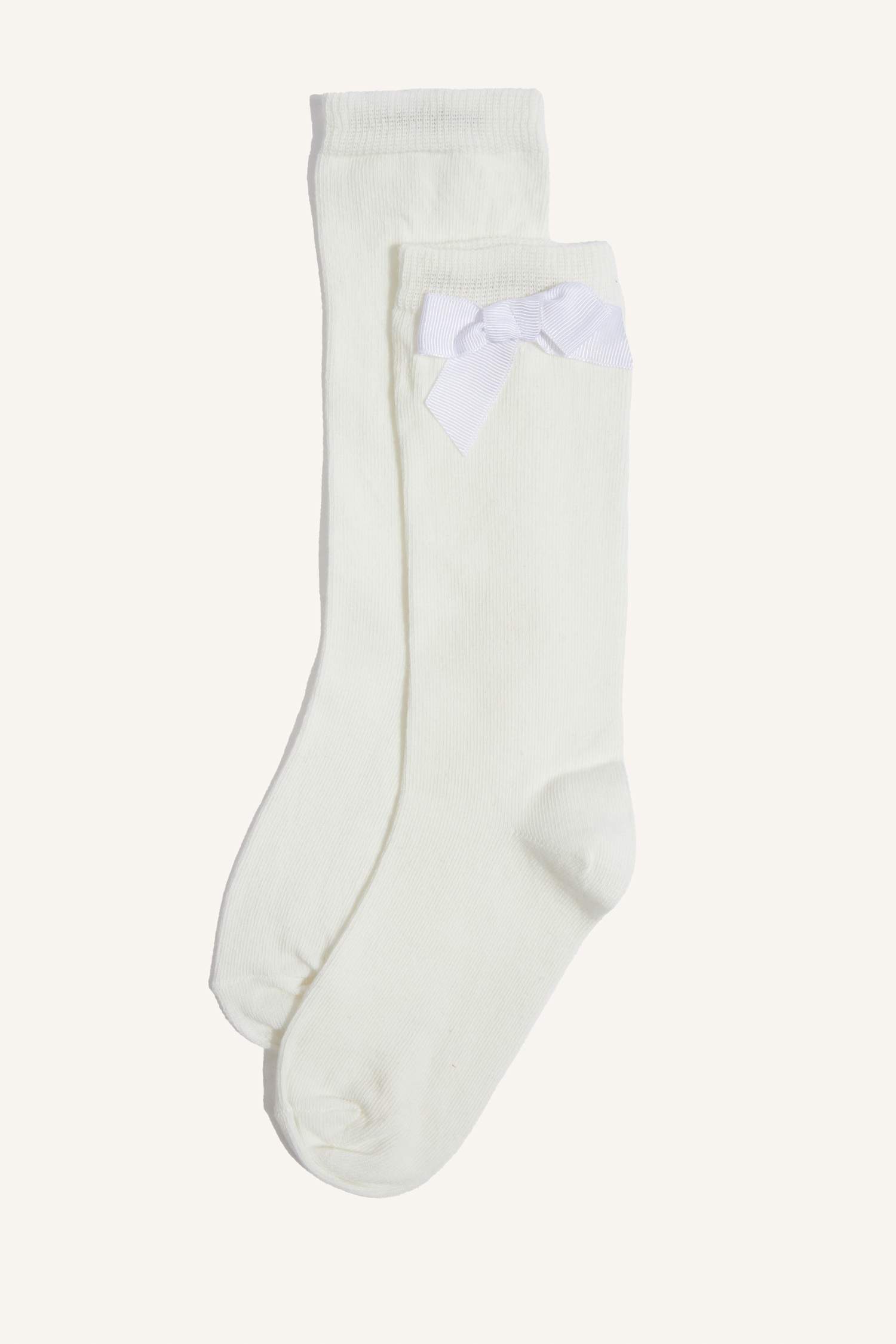 شرابات طويل بناتي قطن بربطة - قطعتين