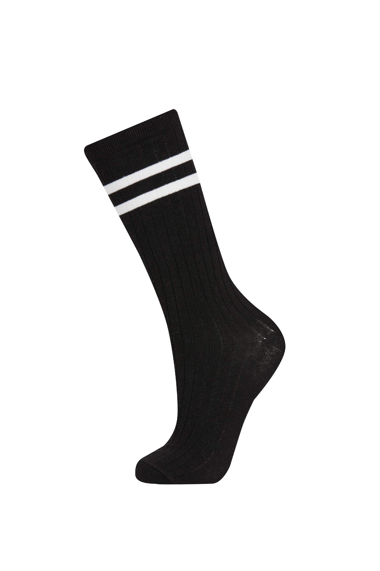 Длинные носки из хлопка для девочек, 2 пары, Школьная коллекция