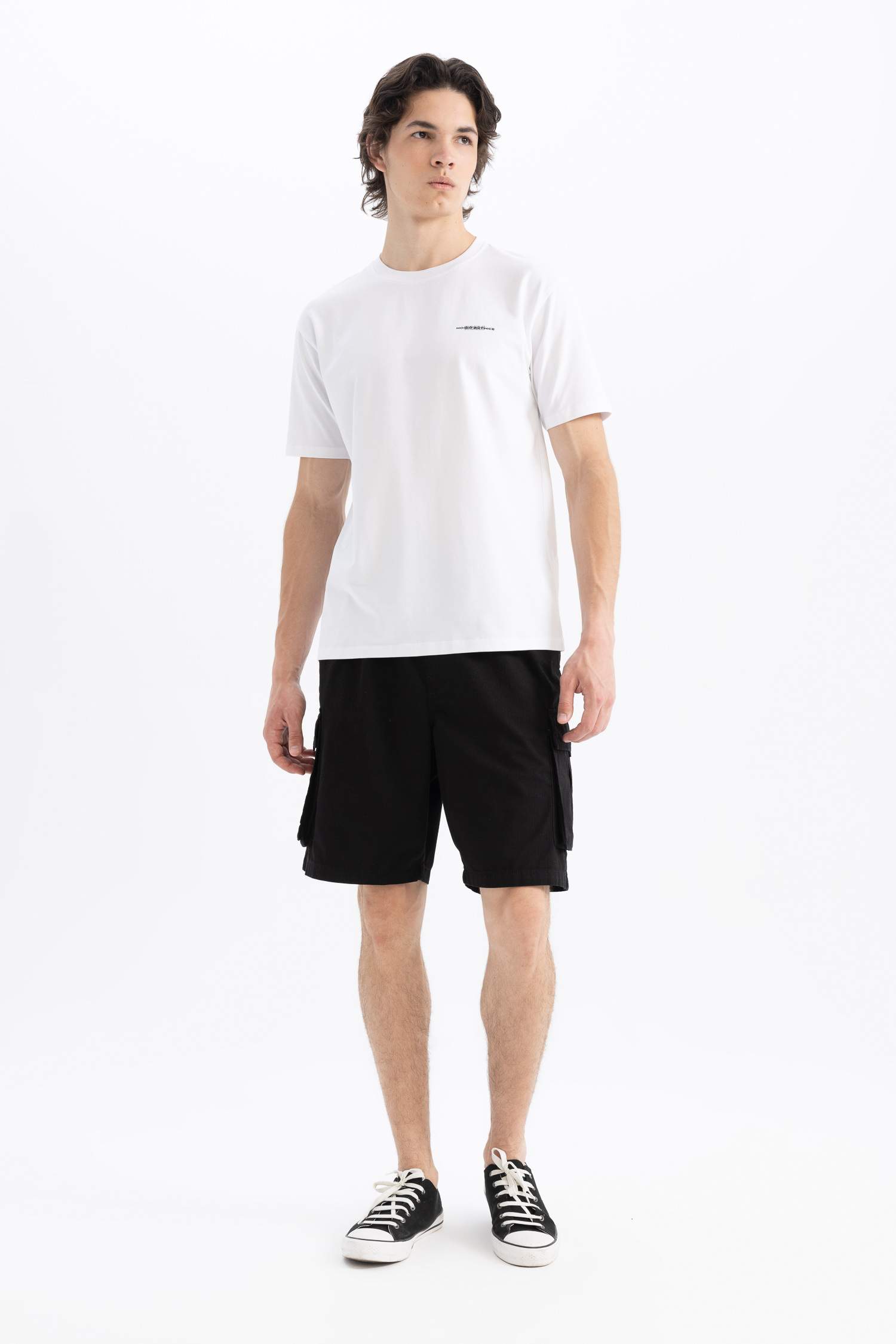 Regular Fit Crew Neck Printed Short Sleeve T-Shirt