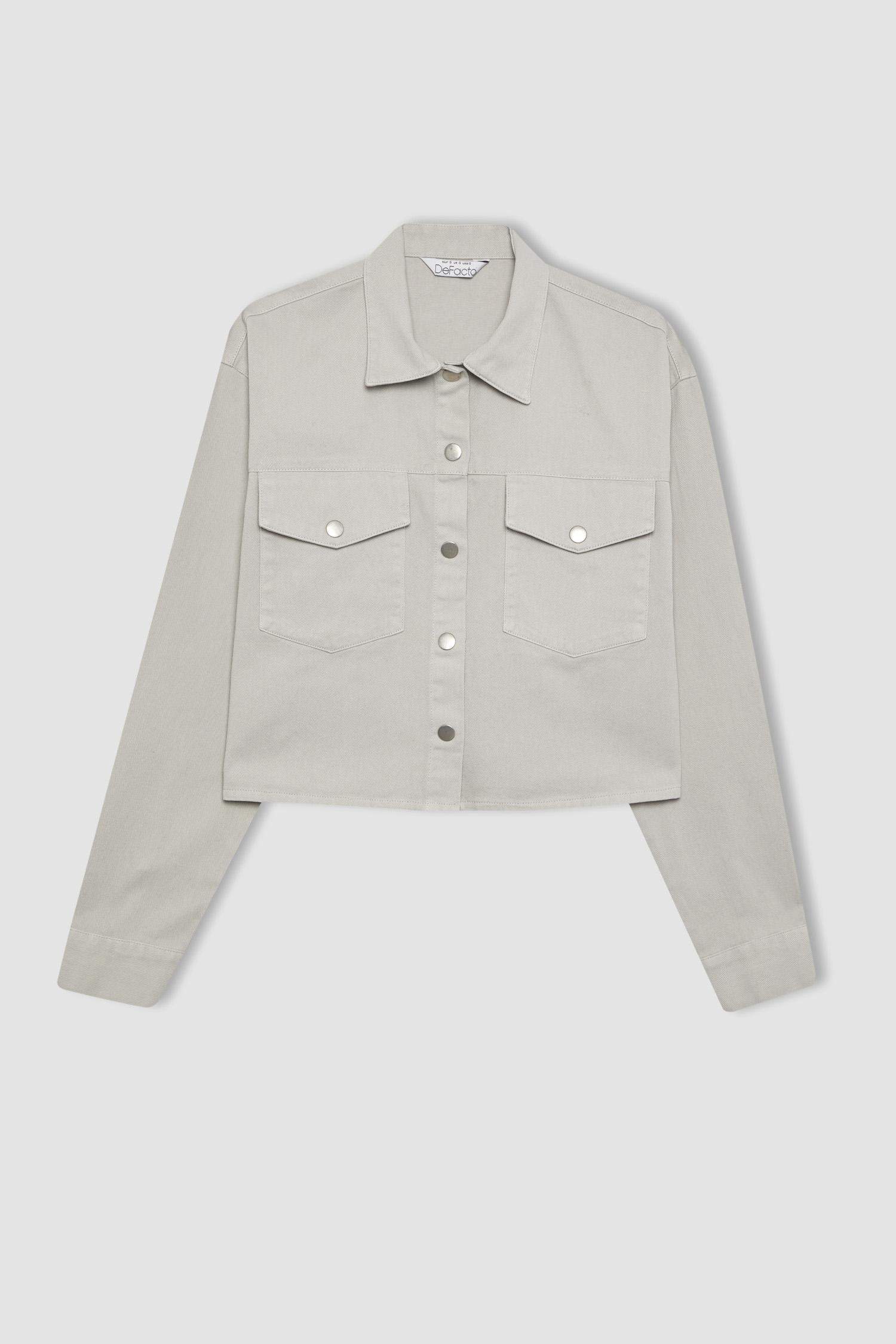 Рубашка оверсайз из габардина