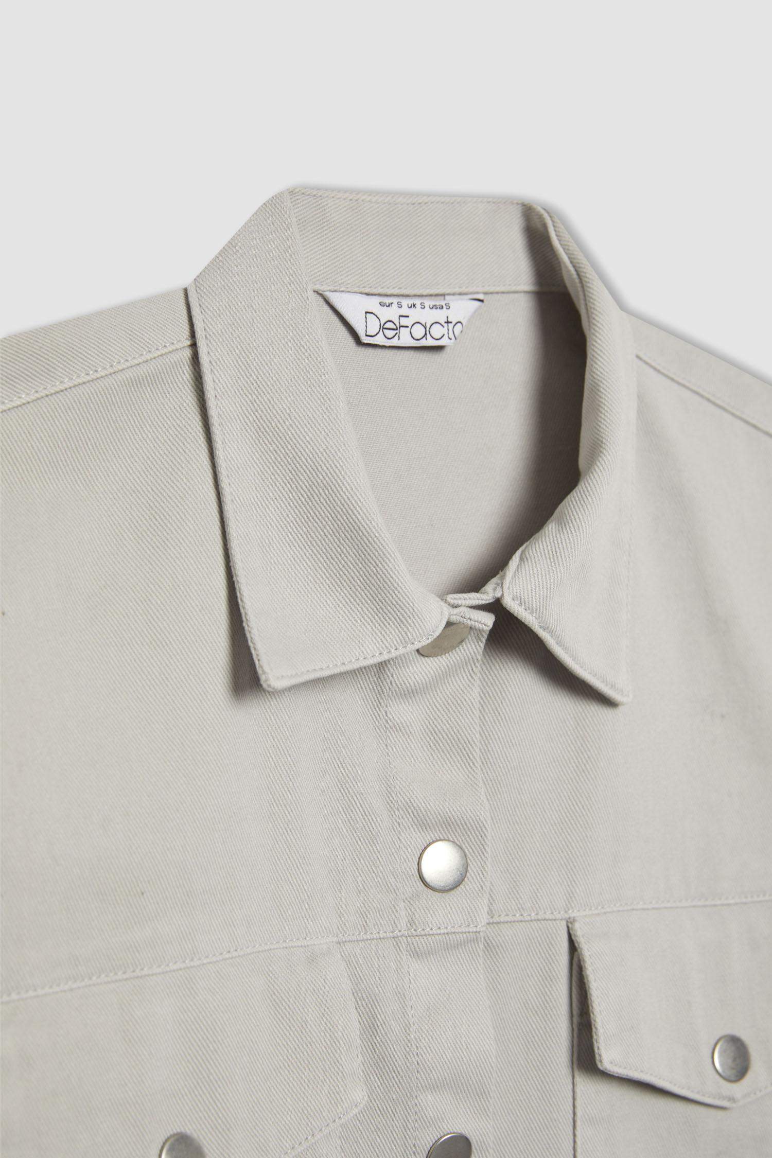 Рубашка оверсайз из габардина