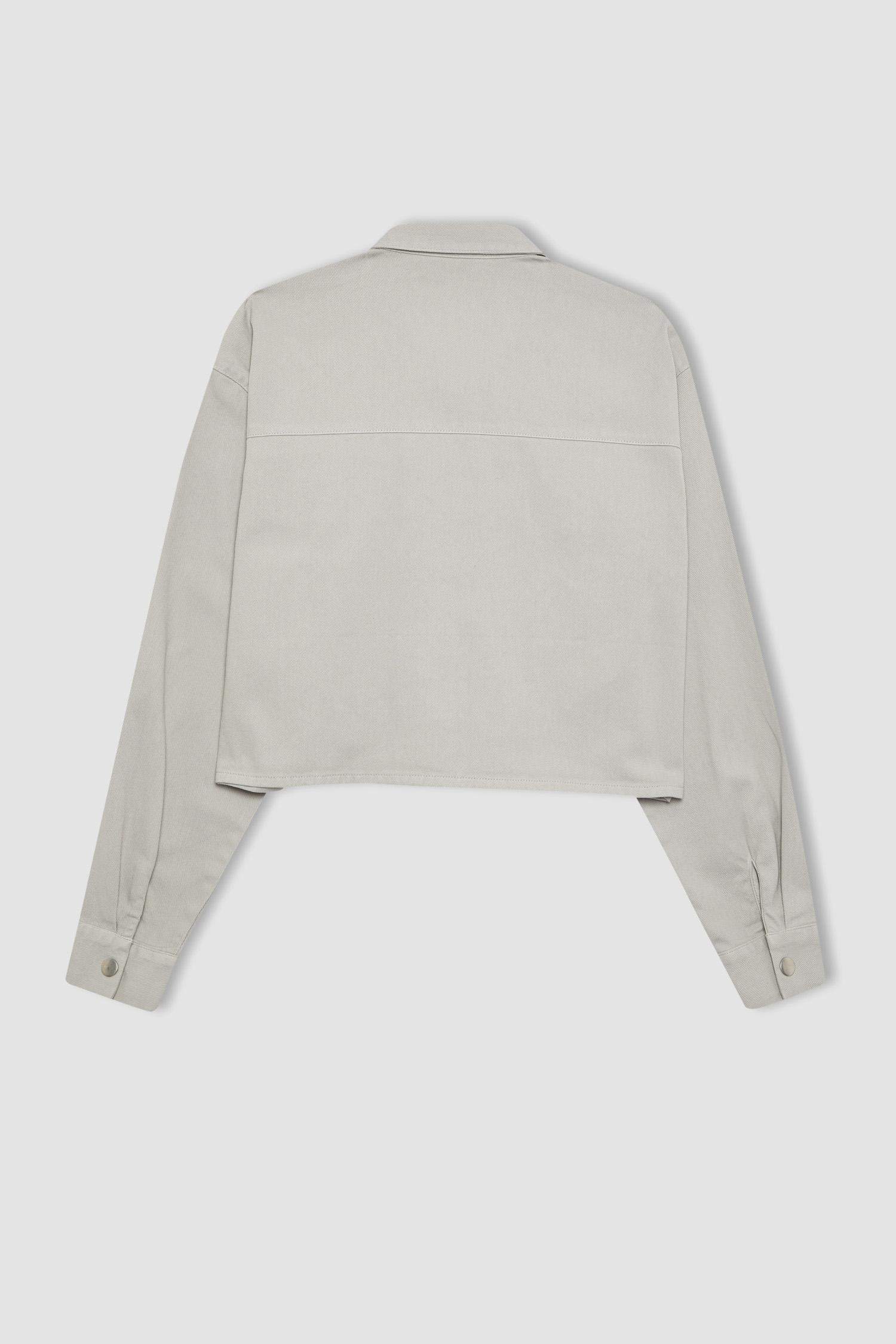 Рубашка оверсайз из габардина