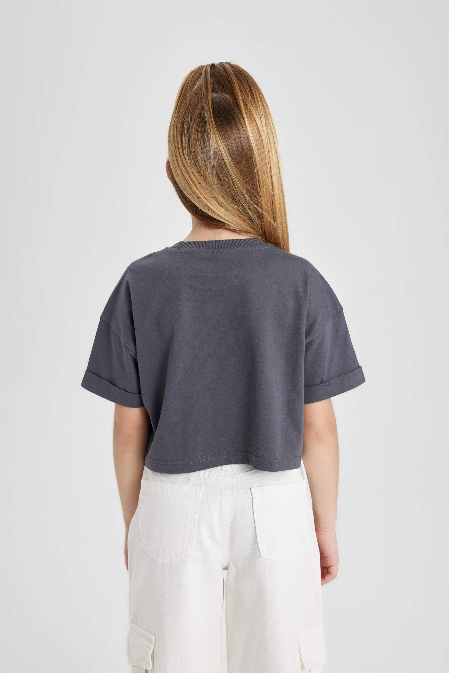 Girl Printed Short Sleeve T-Shirt