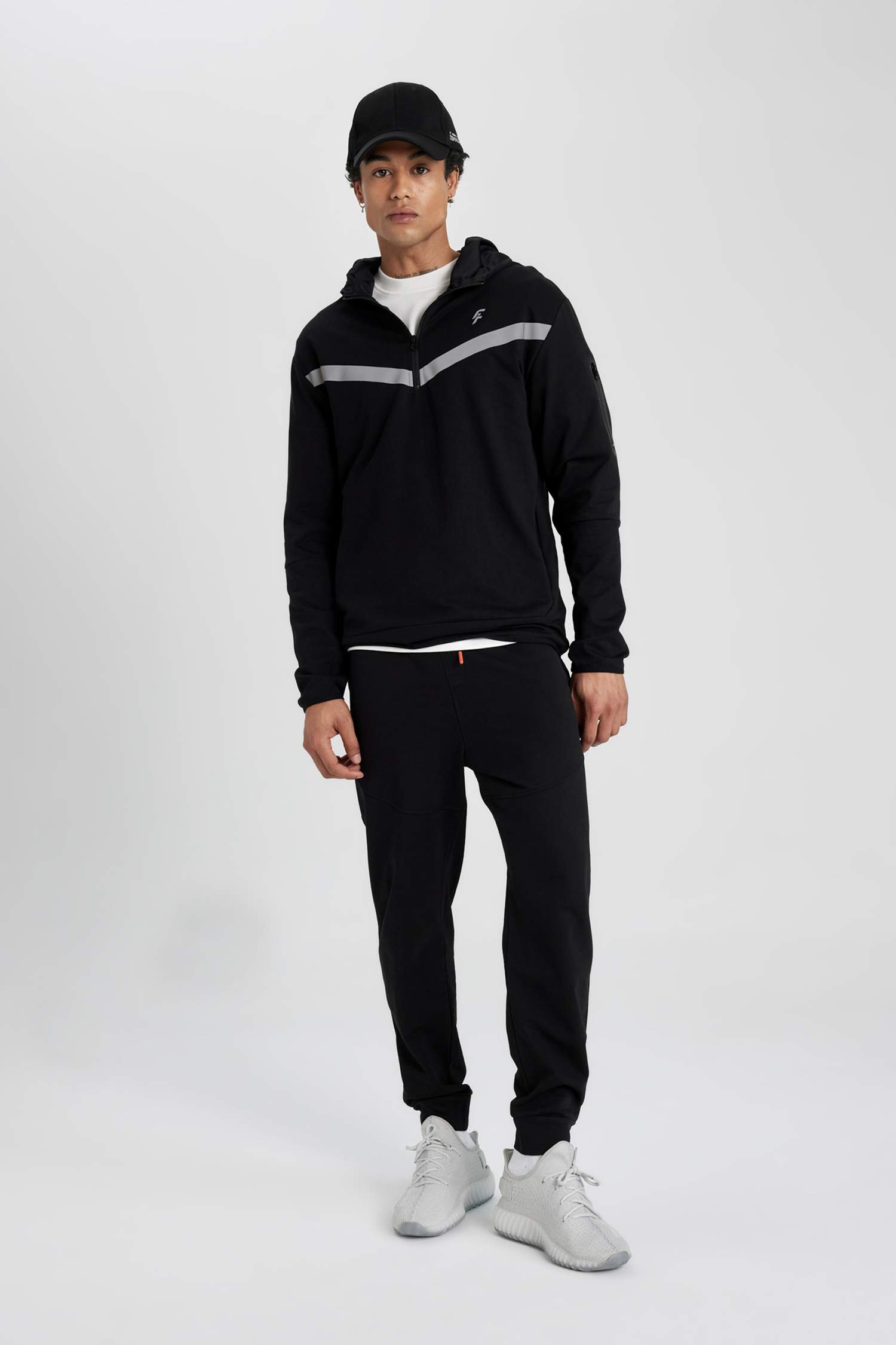 DeFactoFit Standard Fit Hooded Sweatshirt