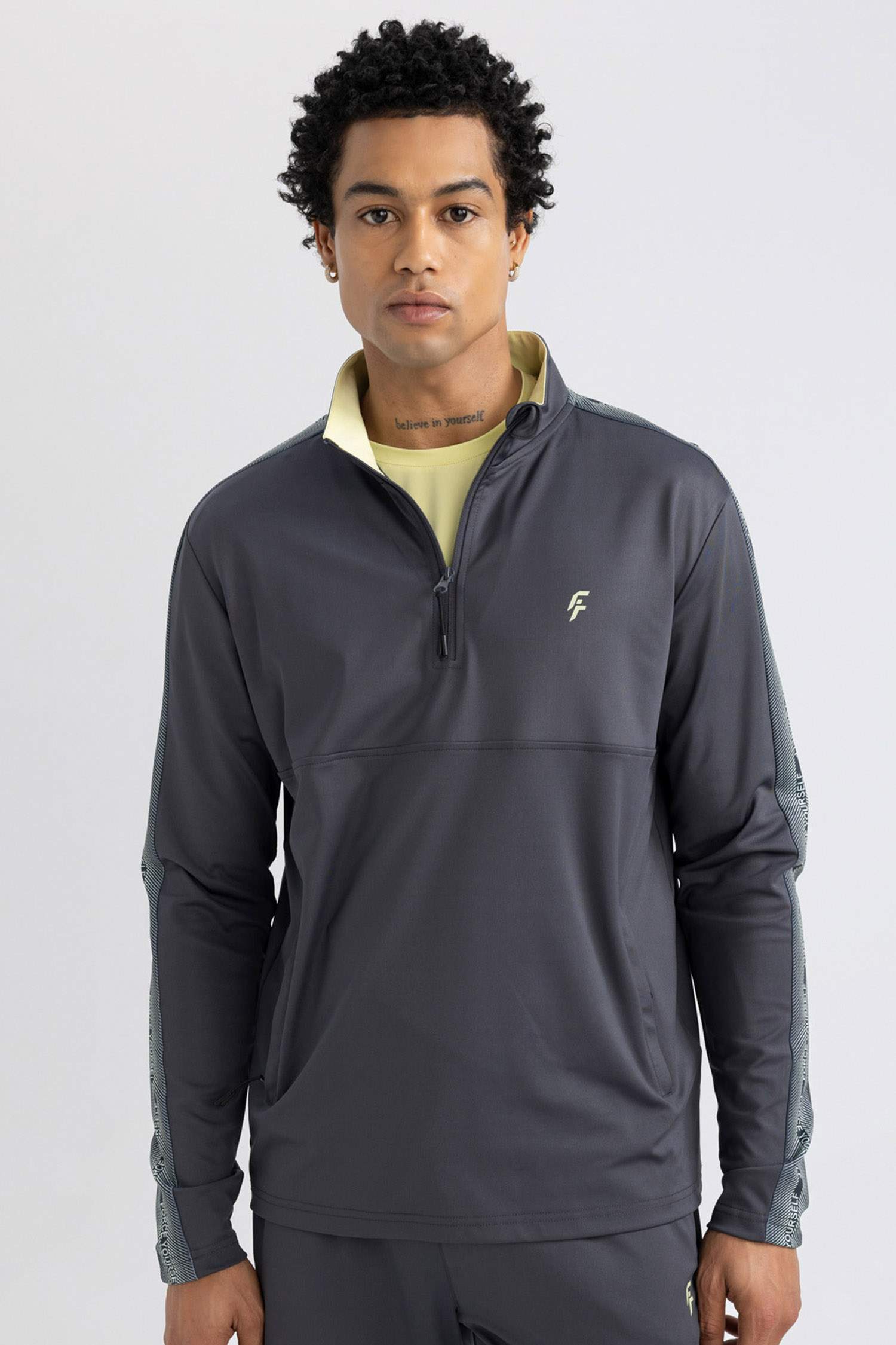 DeFactoFit Slim Fit Printed Heavy Fabric Sweatshirt