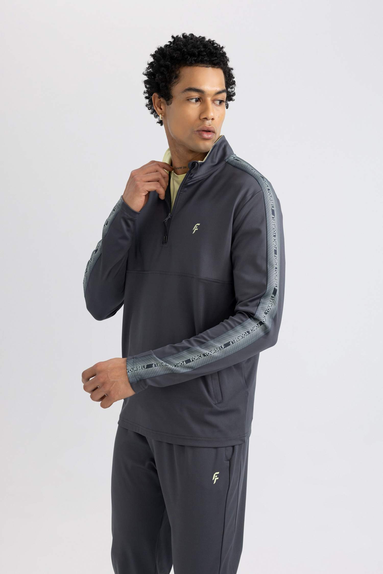 DeFactoFit Slim Fit Printed Heavy Fabric Sweatshirt