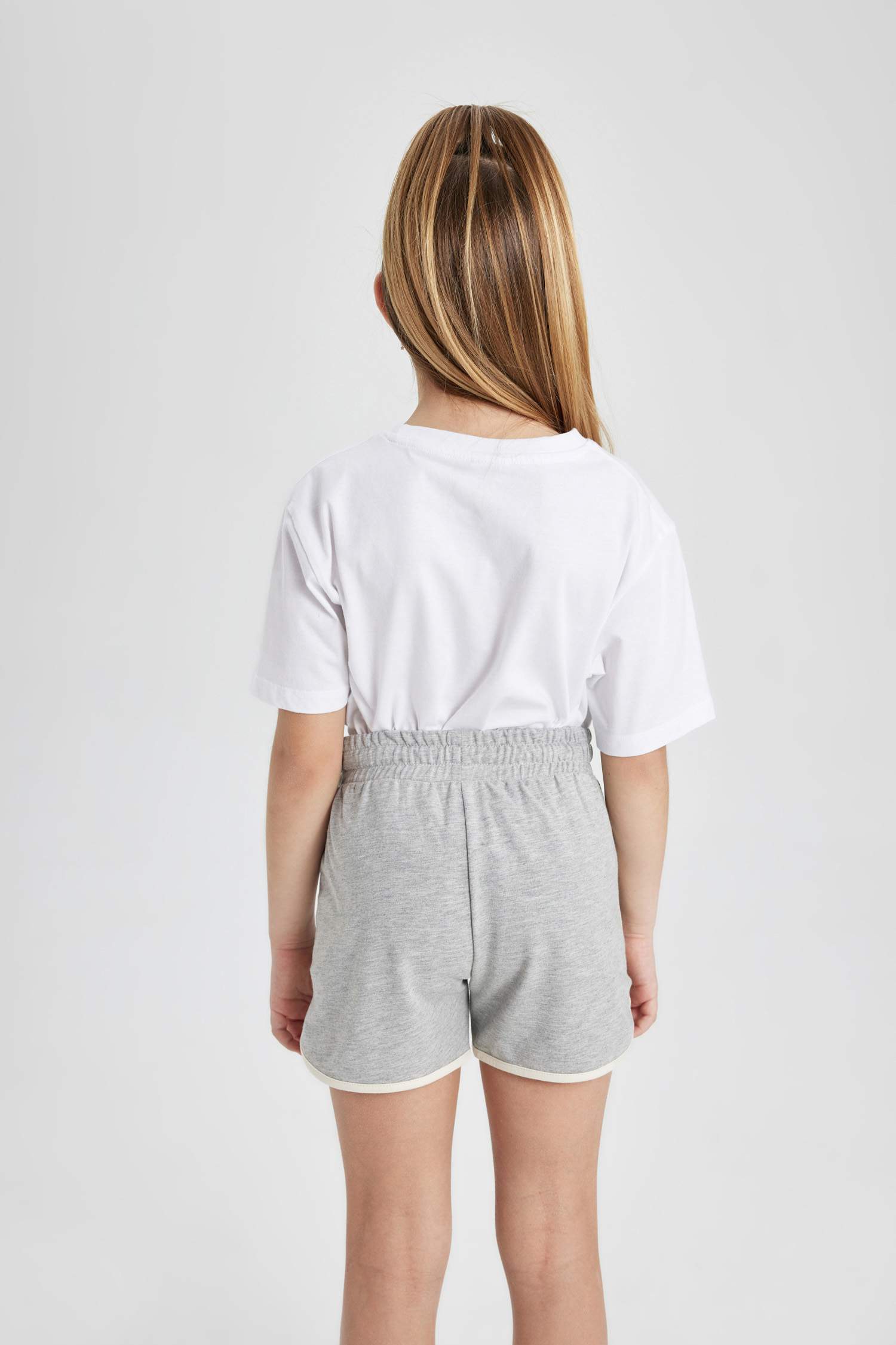 Short en Tissu Sweat Fin pour Fille