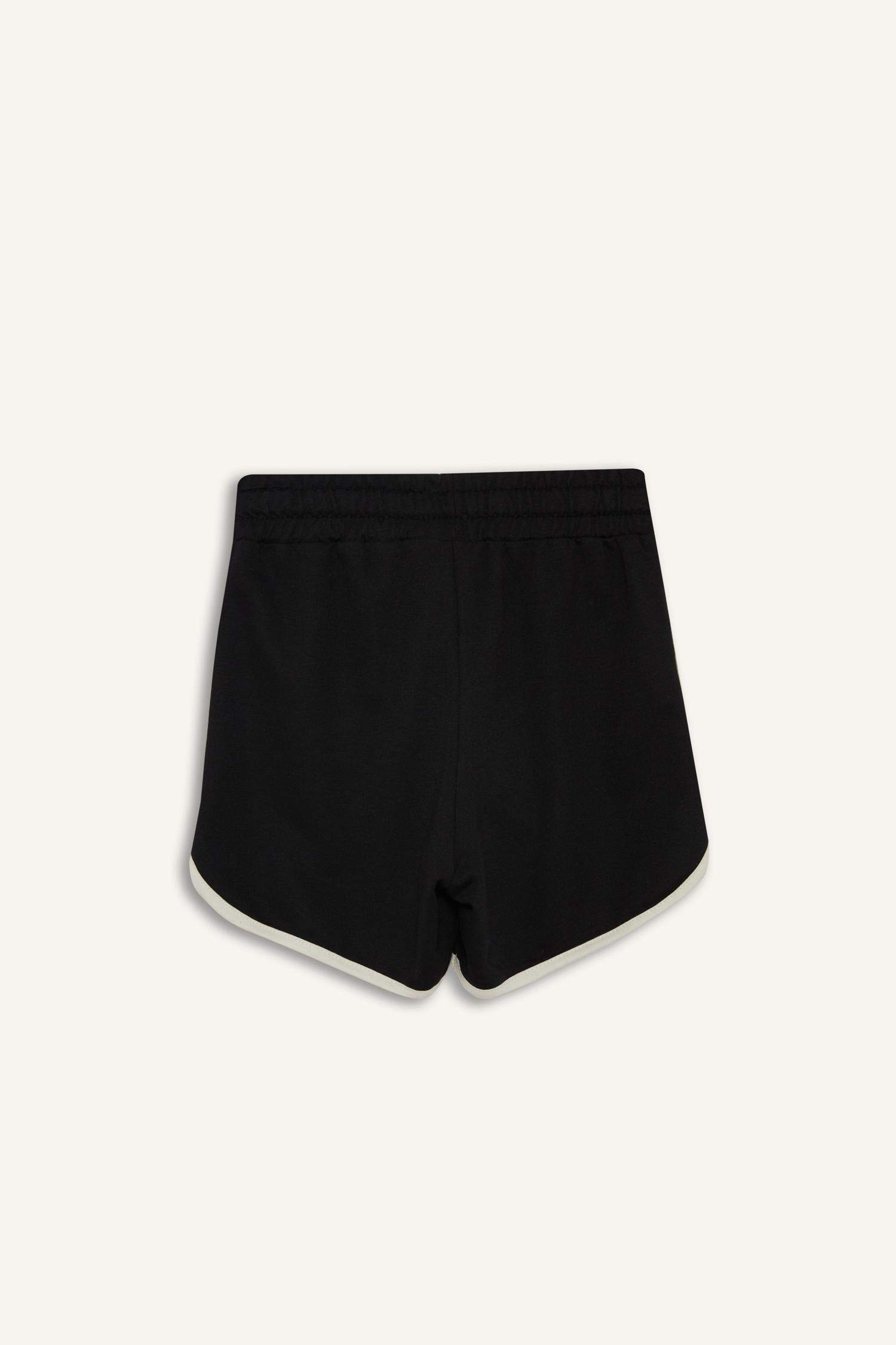 Kız Çocuk Beli Lastikli Basic Düz Şort