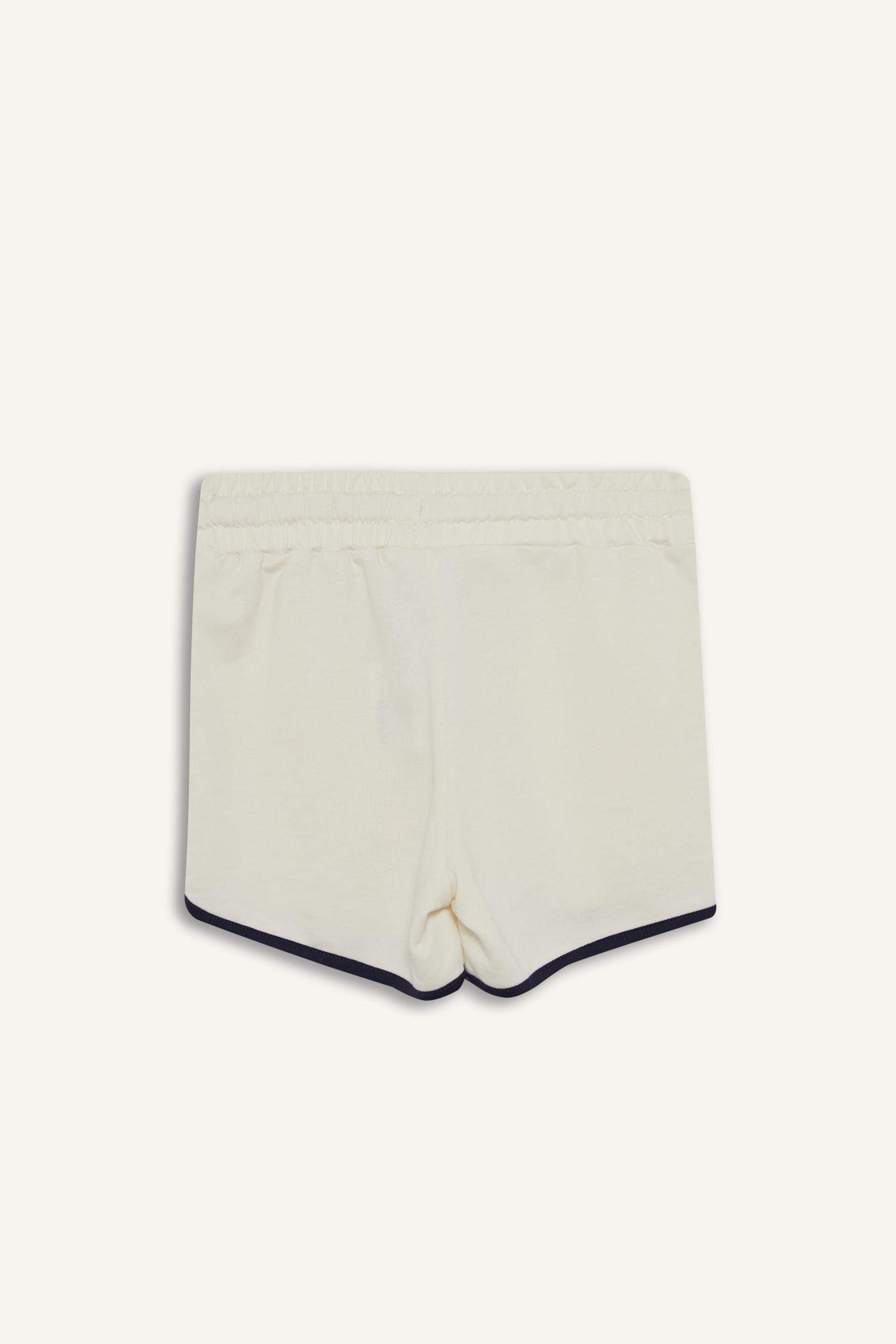 Kız Çocuk Beli Lastikli Basic Düz Şort