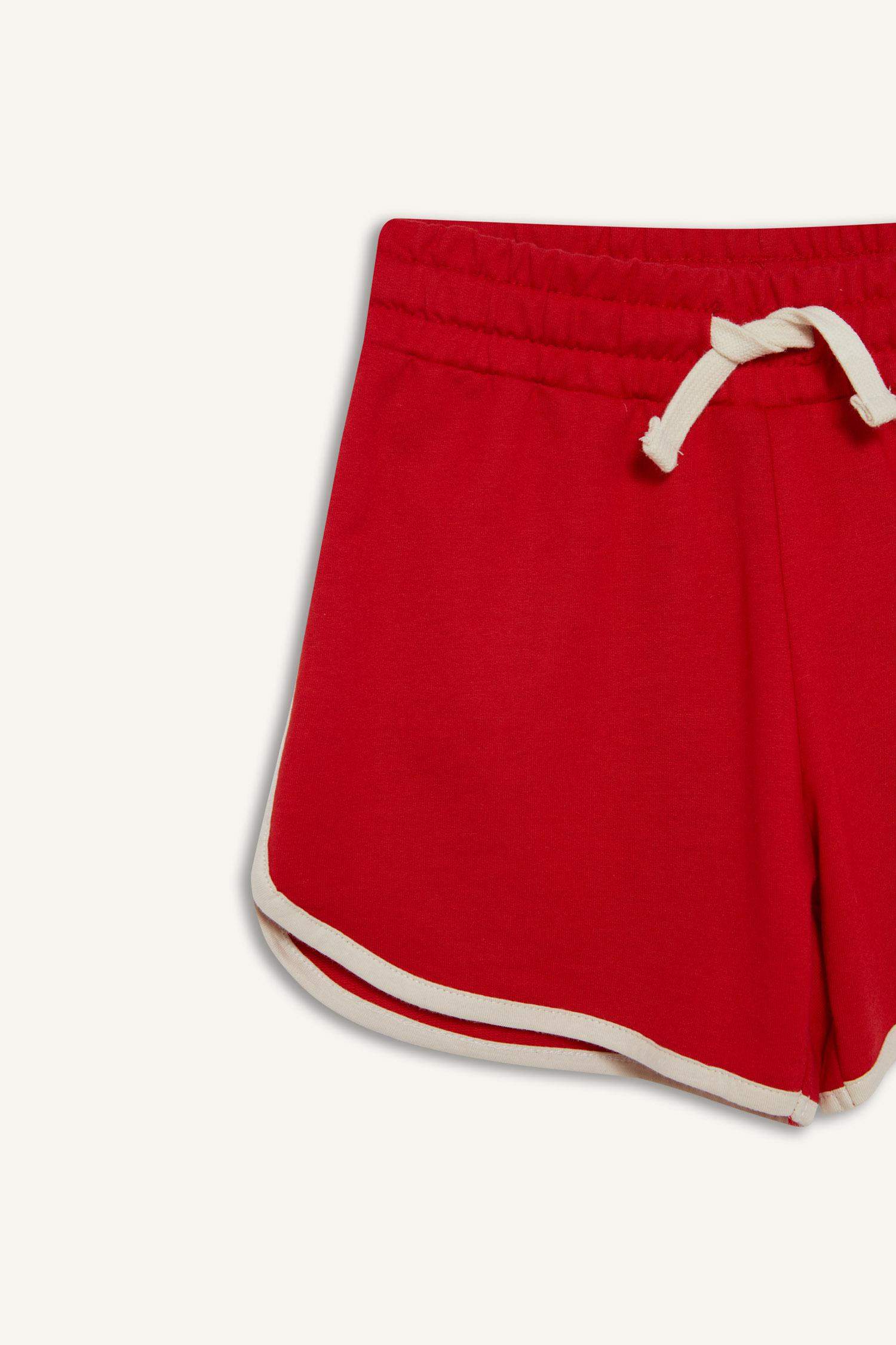 Girl Elastic Waist Basic Shorts