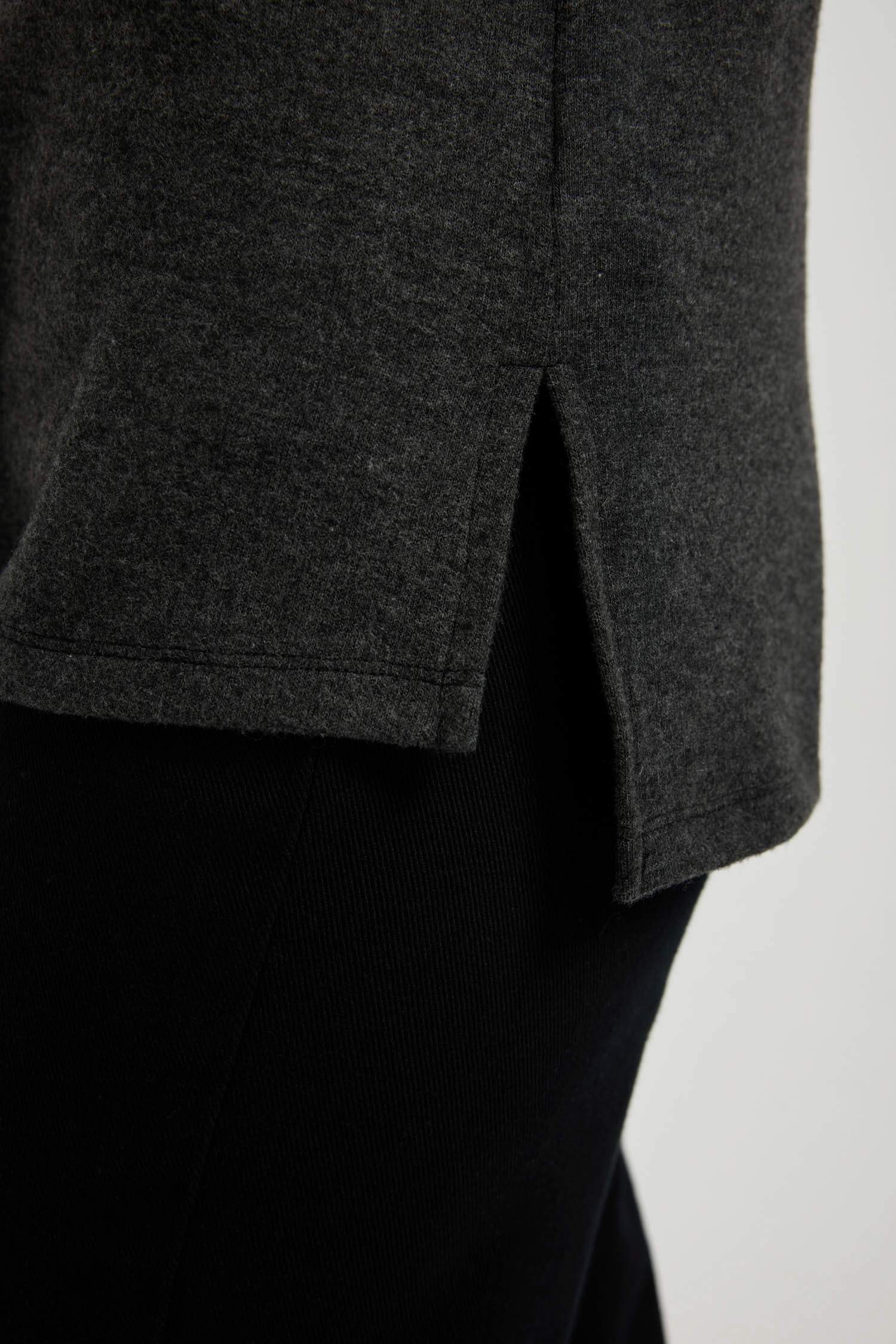 Regular Fit Crew Neck Floral Long Sleeve T-Shirt