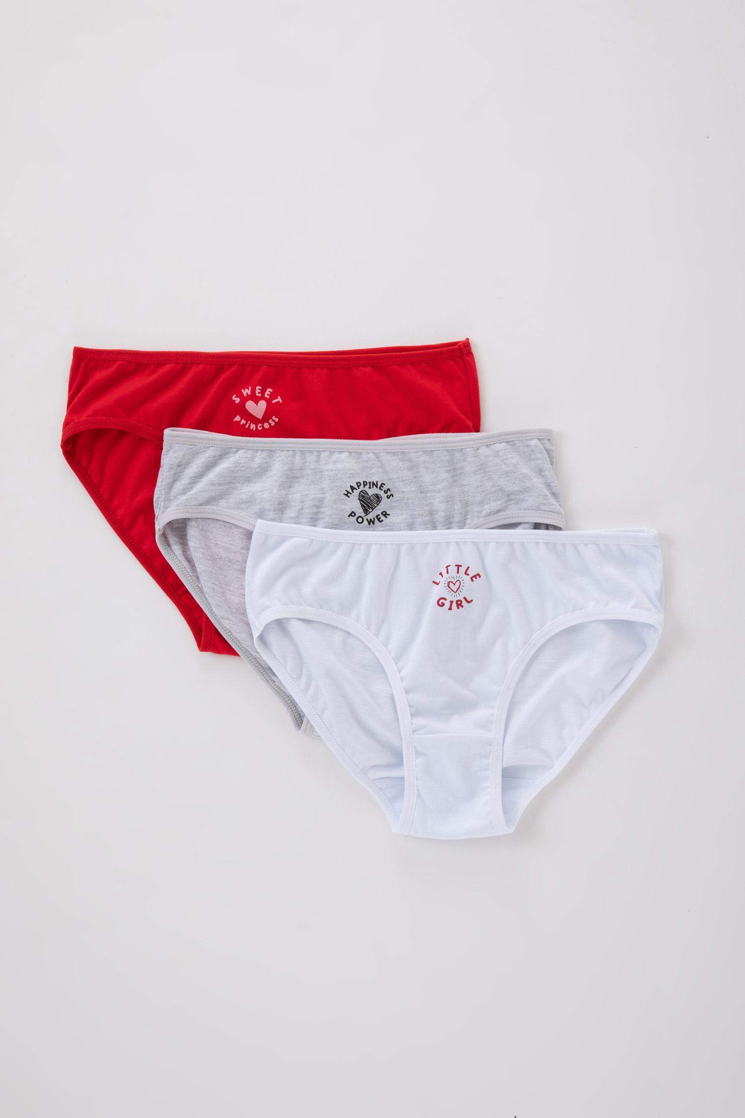 Kız Çocuk 3'lü Slip Külot