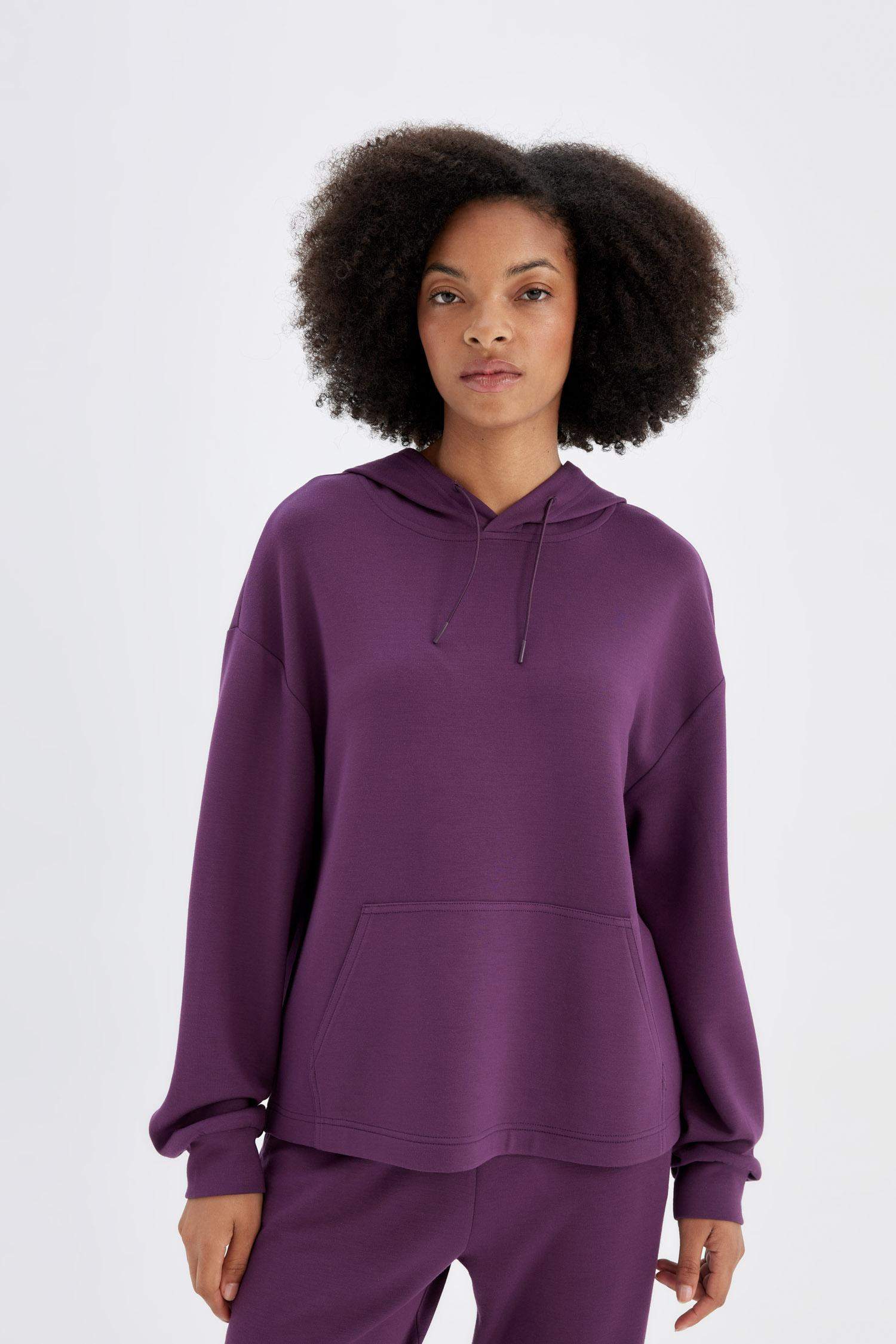DeFactoFit Oversize Fit Modal Sports Sweatshirt