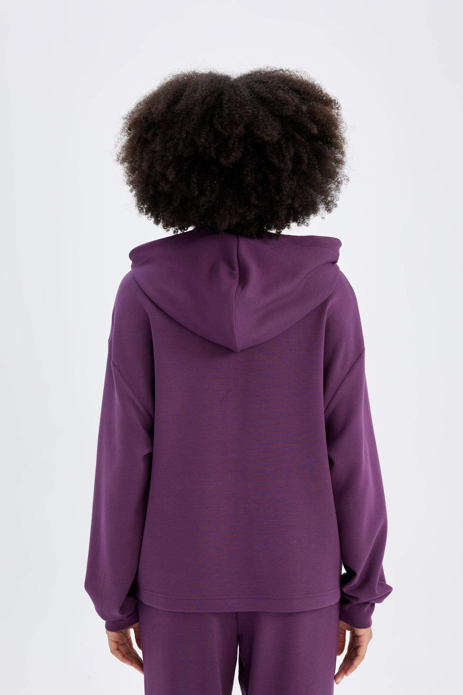 DeFactoFit Oversize Fit Modal Sports Sweatshirt