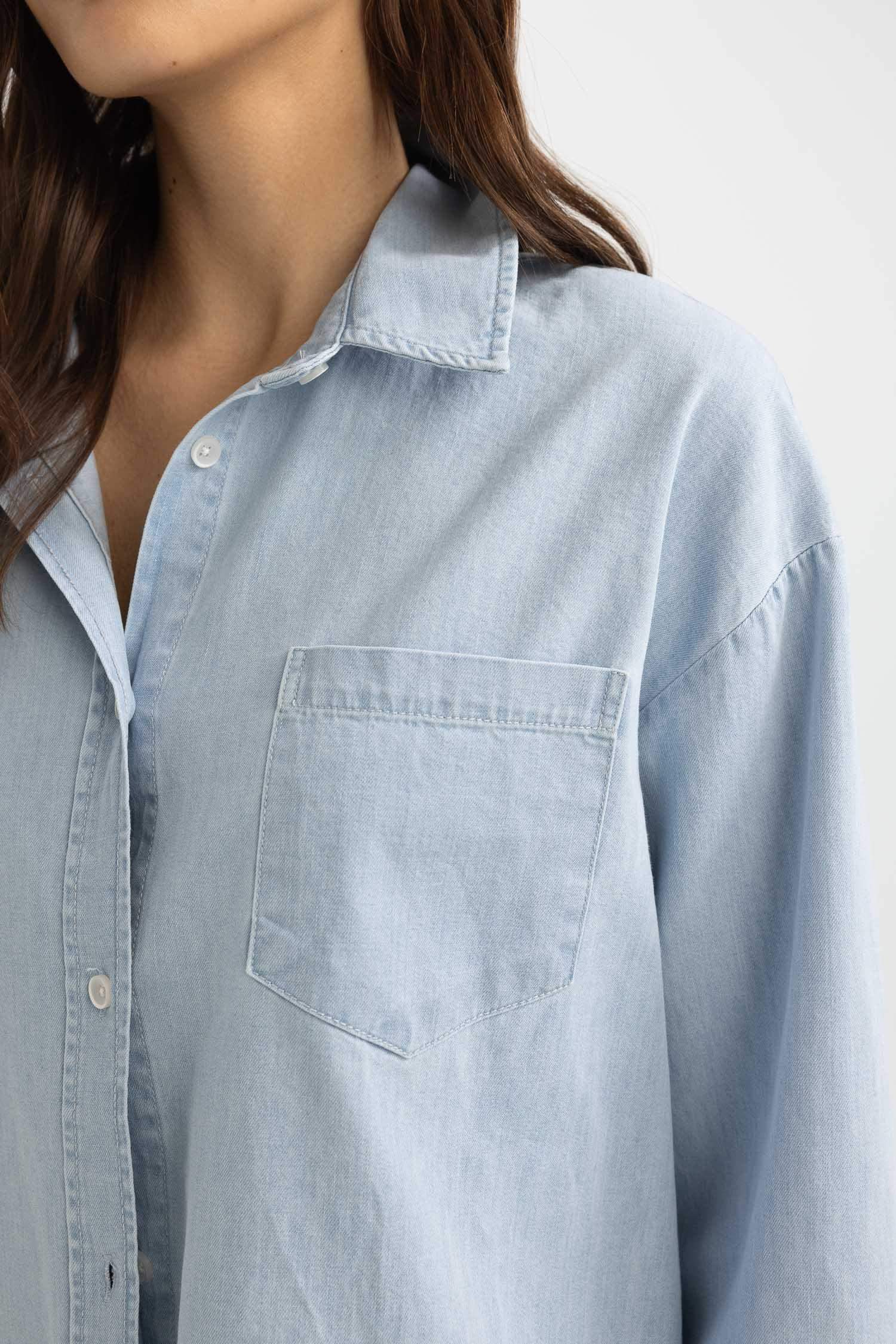 Oversize Fit Denim Shirt