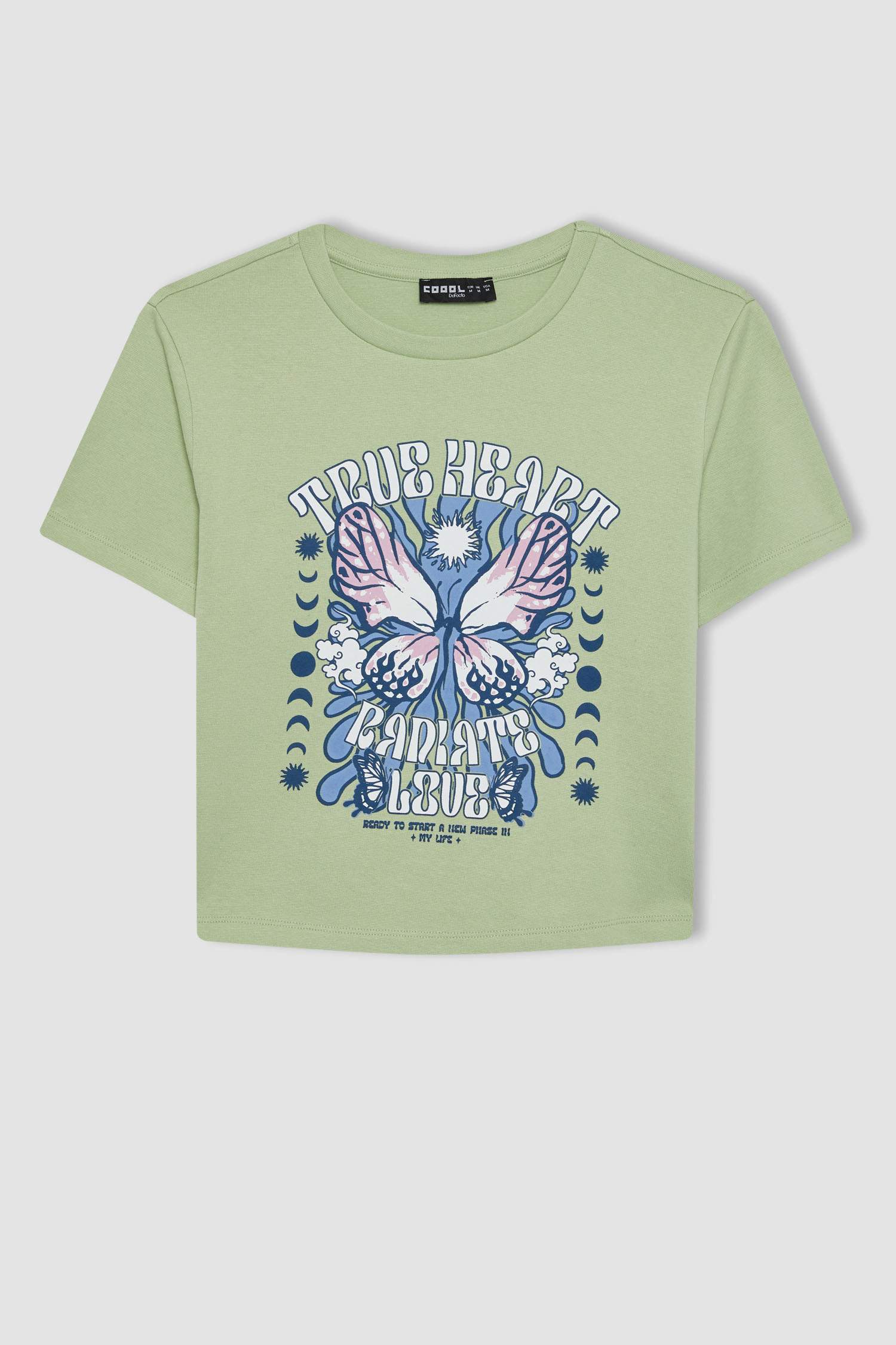 تيشيرت نص ردن مطبوع سليم فيت