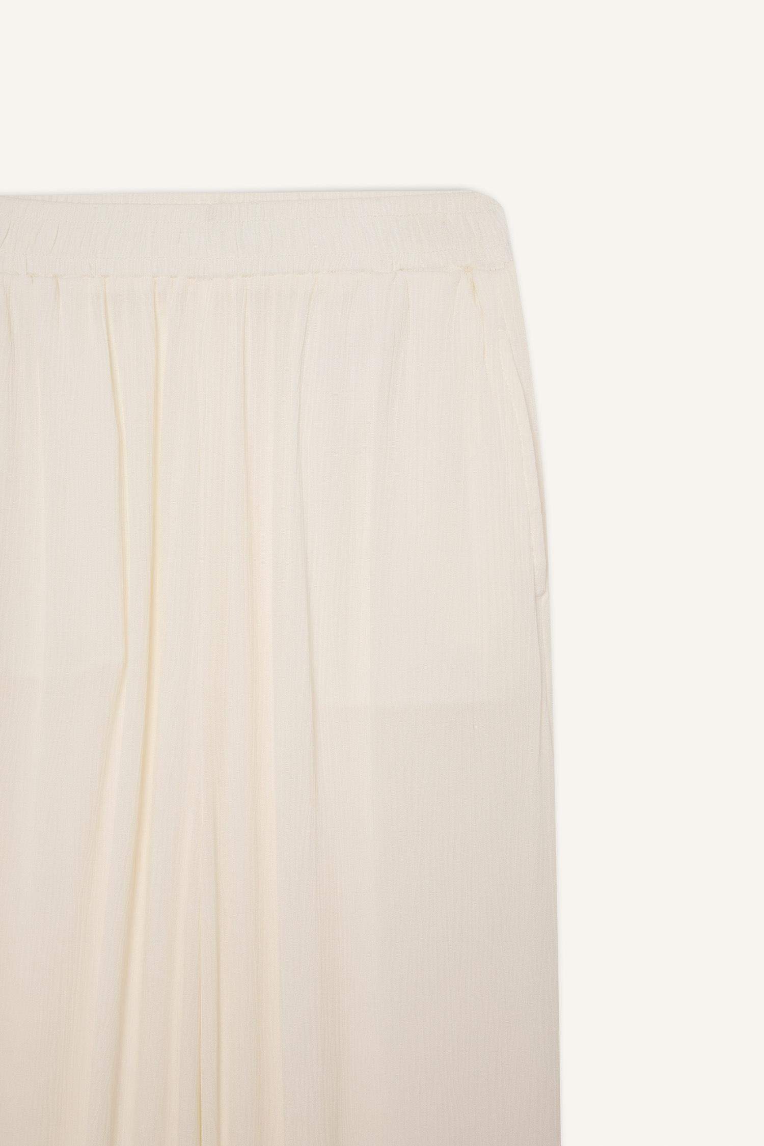 Штаны Wide Leg с двойными карманами и высокой талией из вискозы