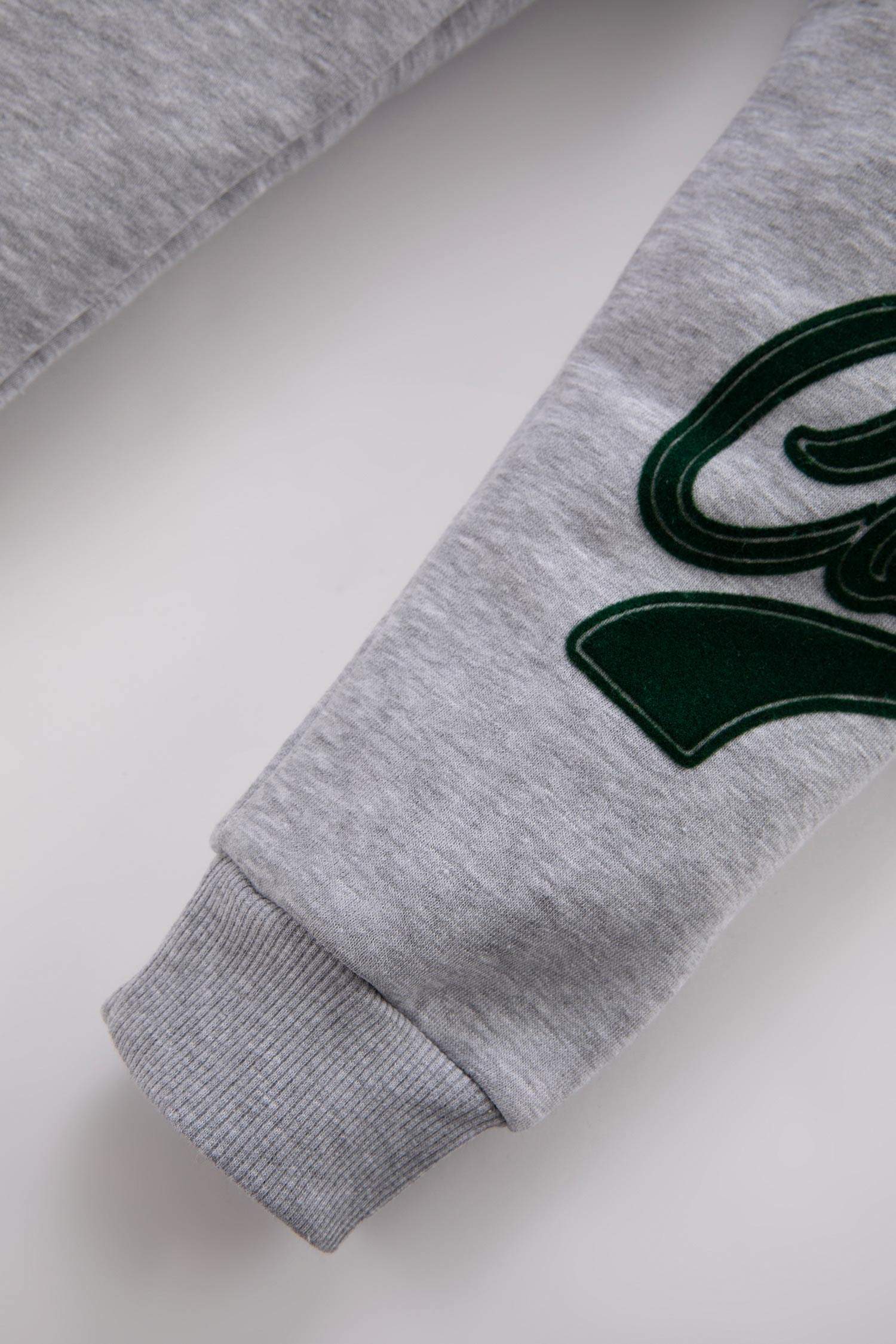 Regular Fit Slogan Elastic Band Trousers