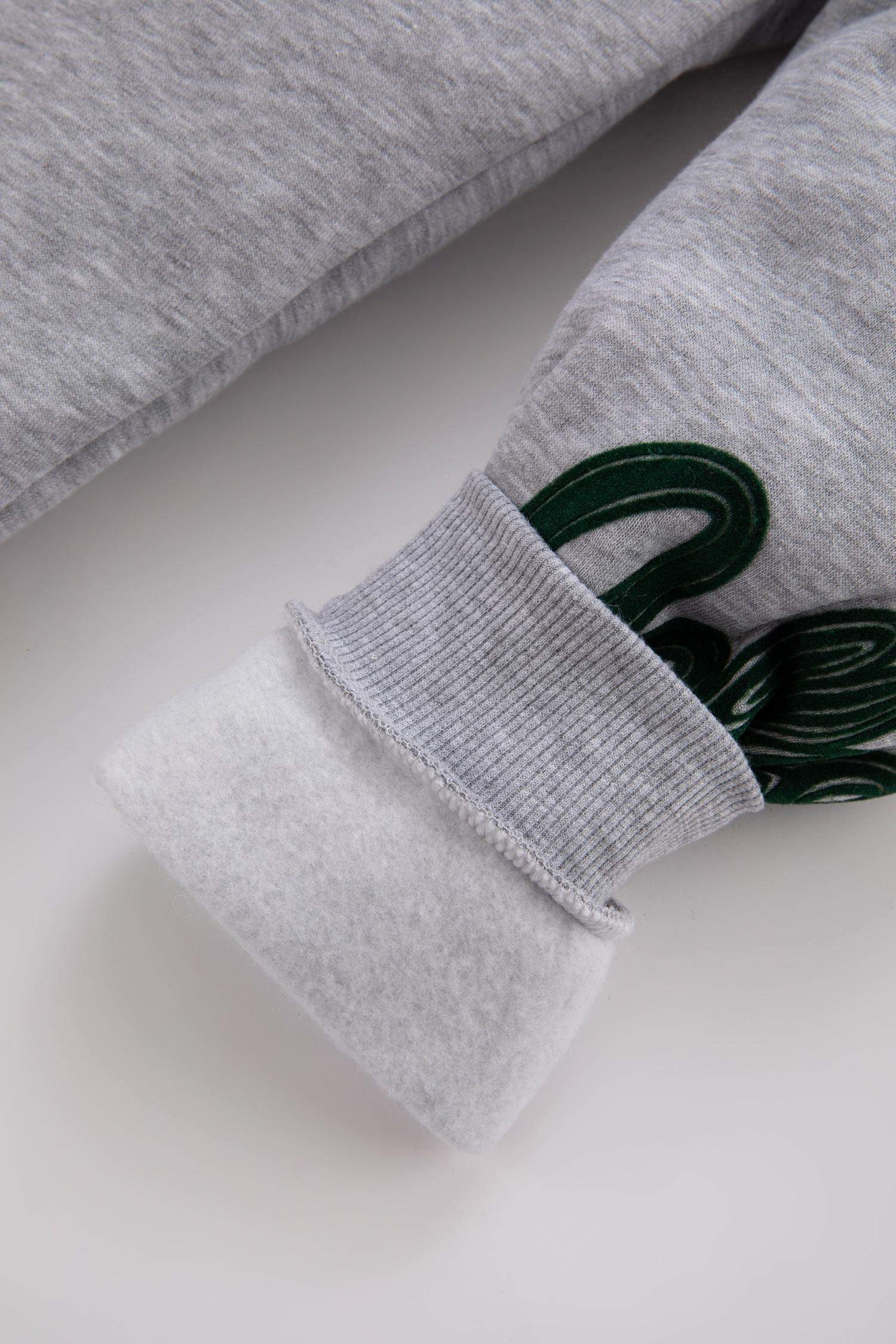 Regular Fit Slogan Elastic Band Trousers