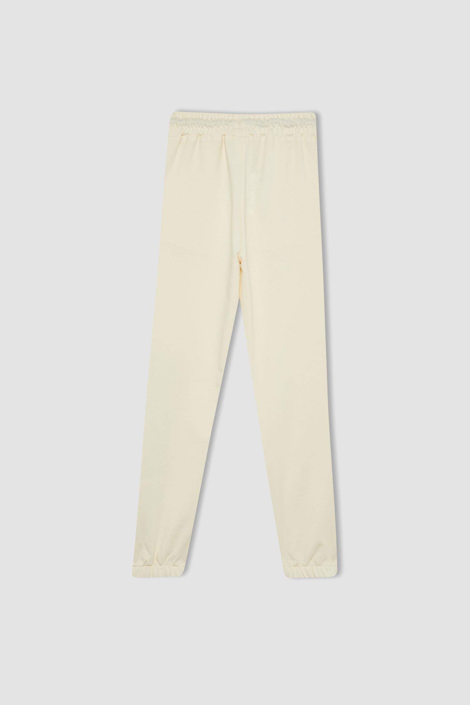 Kız Çocuk Baskılı Beli Bağcıklı Lastikli Paça Cepli Jogger Eşofman Altı