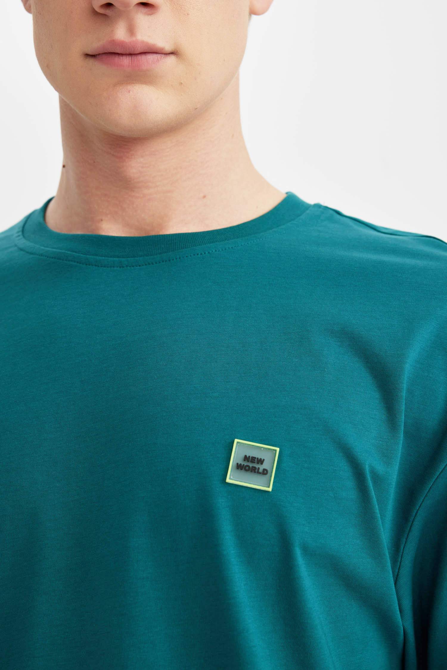 Comfort Regular Fit Crew Neck Back Printed T-Shirt