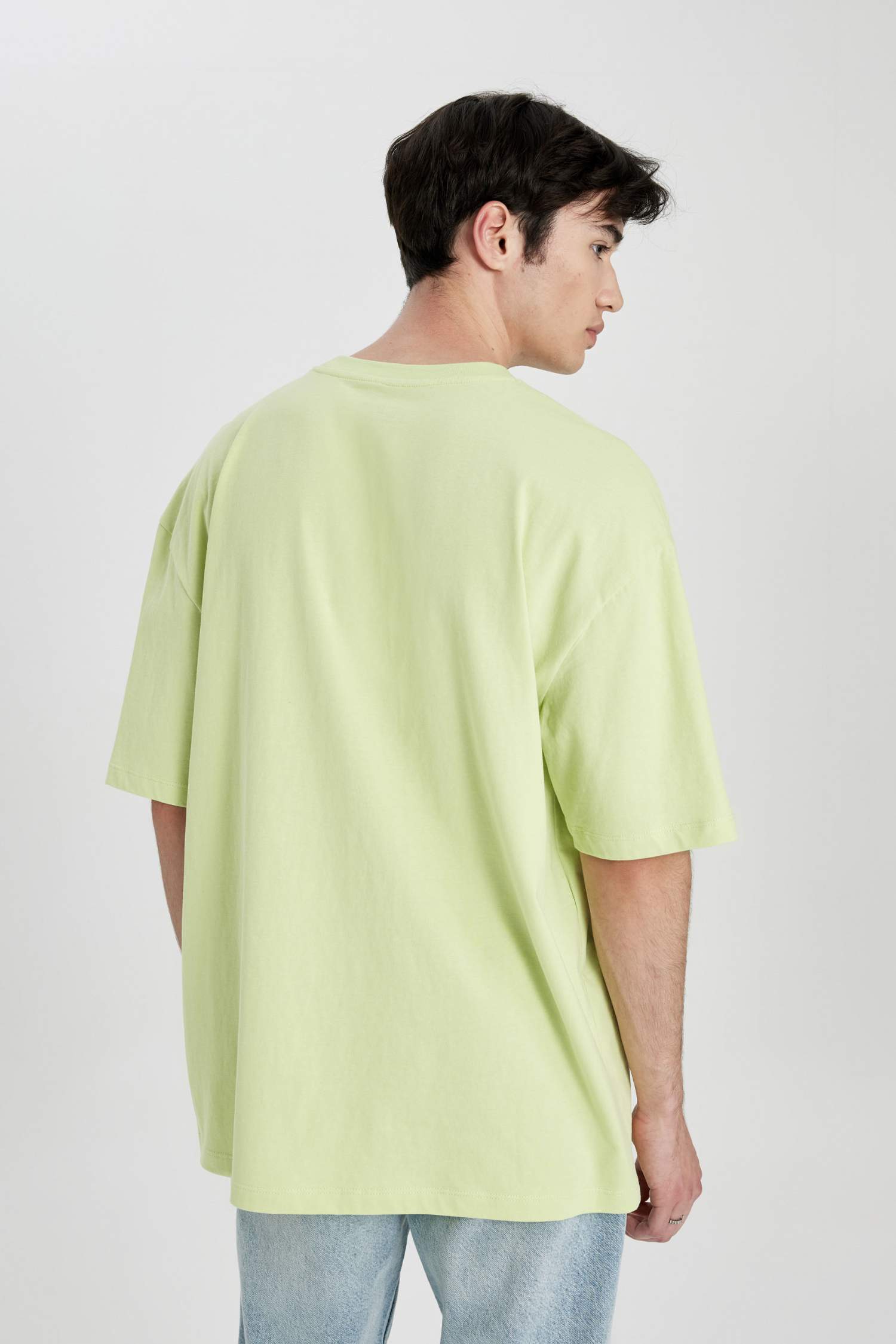 Oversize Crew Neck Printed Short Sleeve T-Shirt