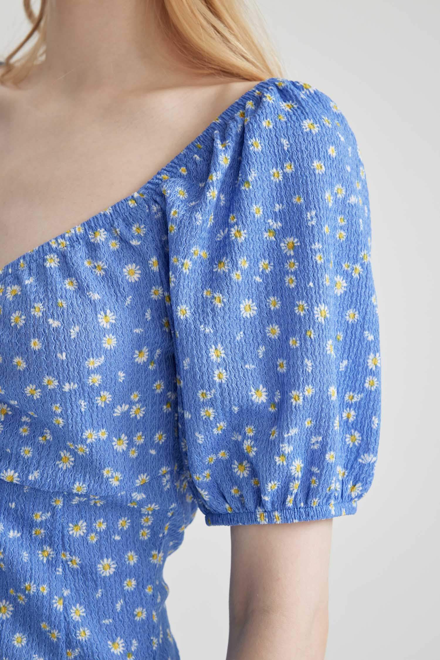 فستان نص كم قصير بقصة A