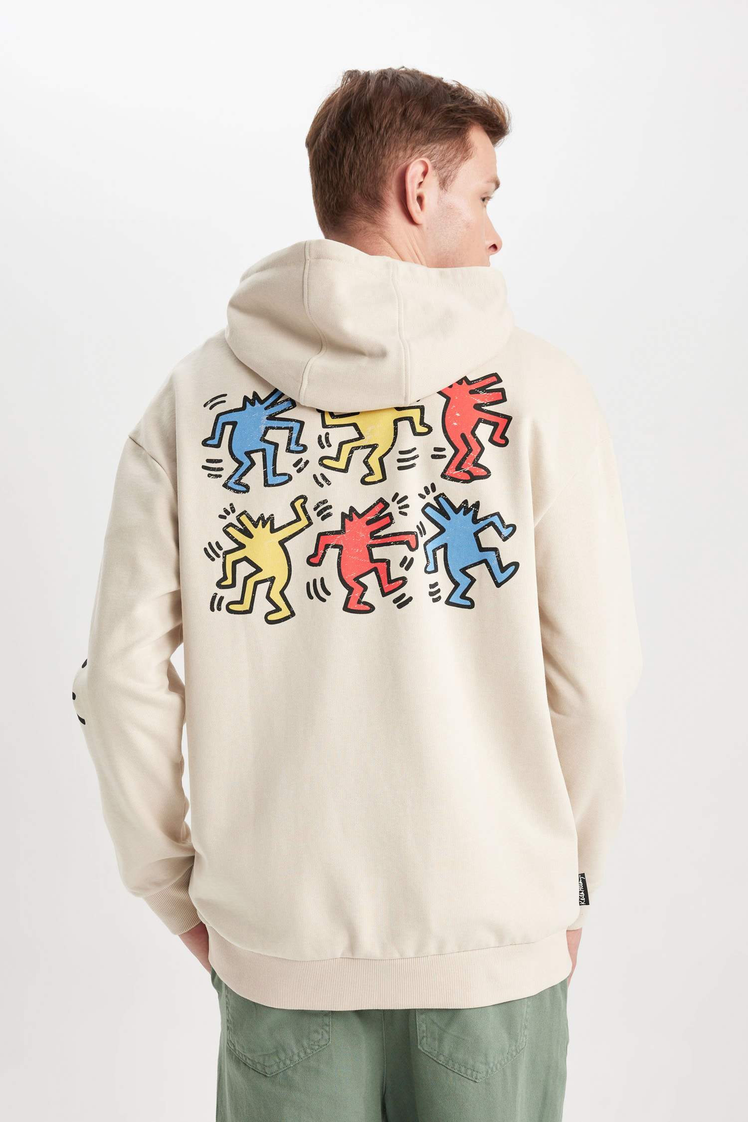 Keith Haring Лицензиялық бокси фит бас киімді Свитер