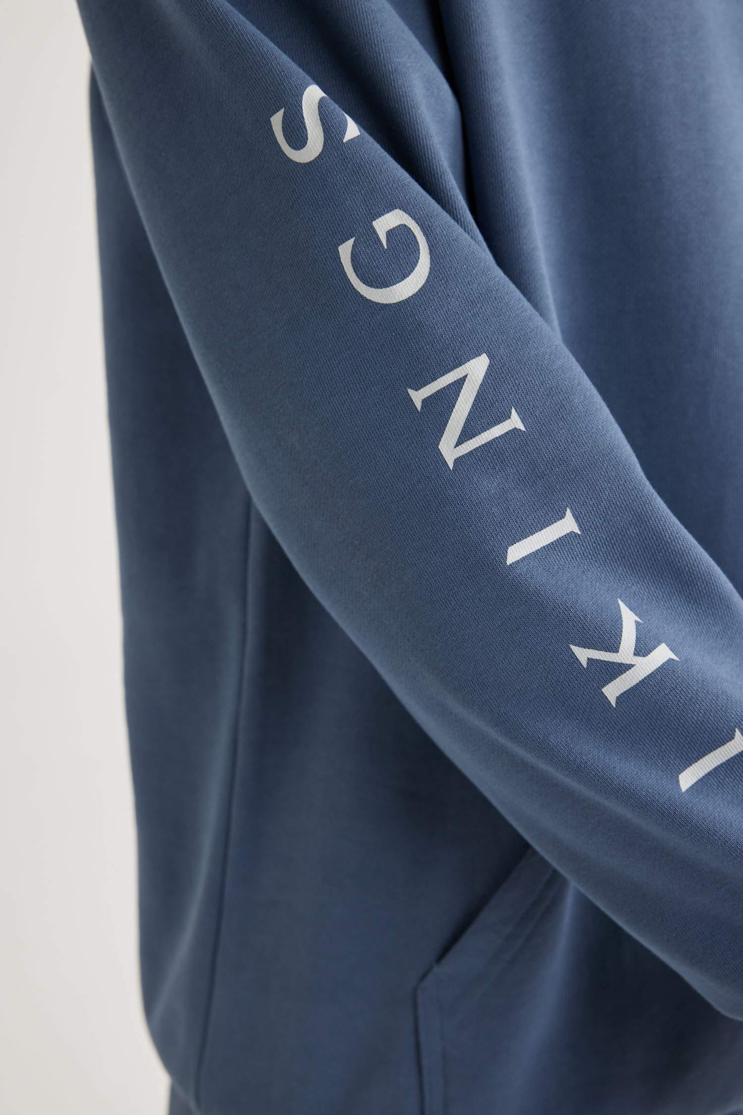 Vikings Valhalla Boxy Fit Hooded Back Printed Sweatshirt