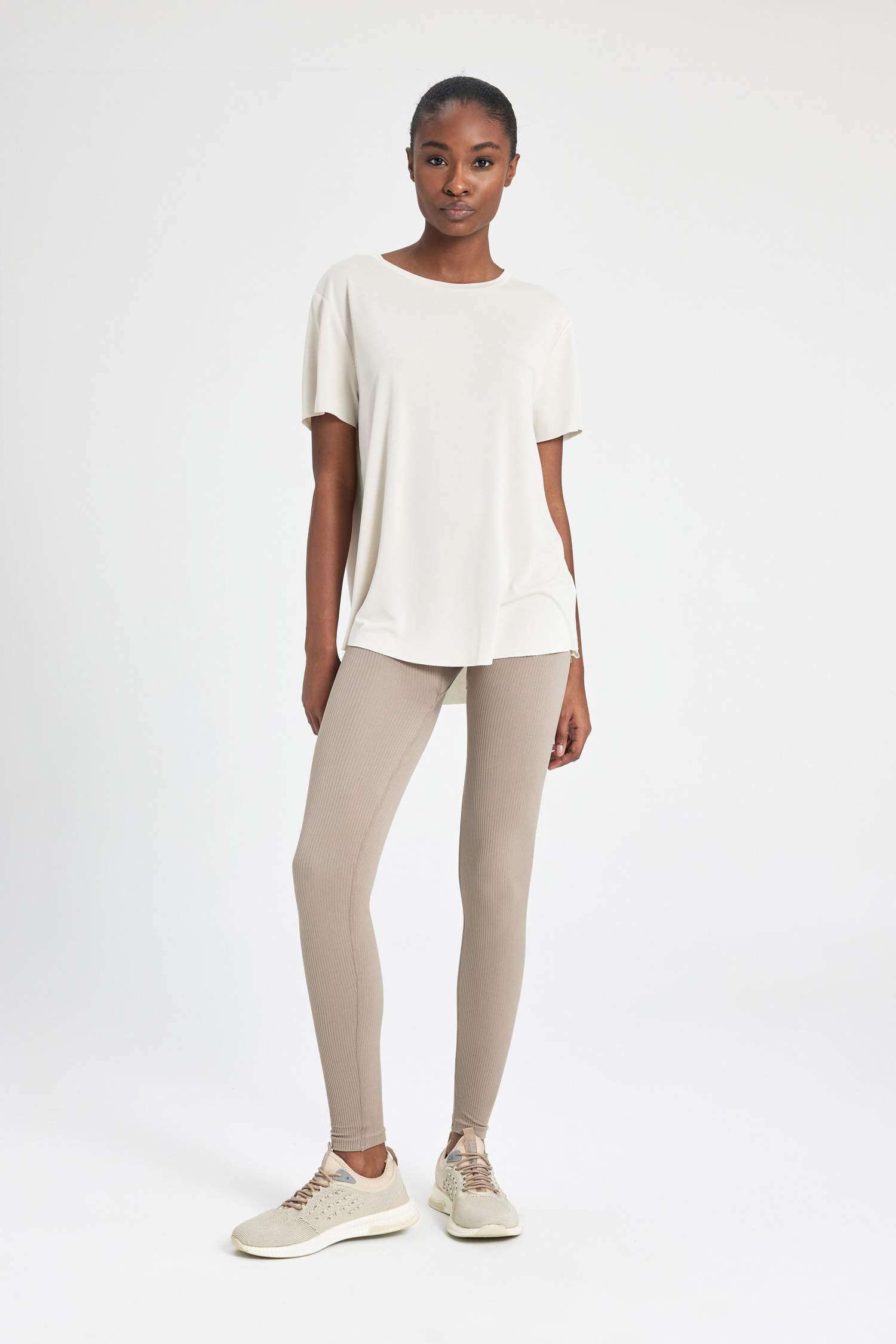 Oversize Fit Modal Crew Neck Sports T-Shirt