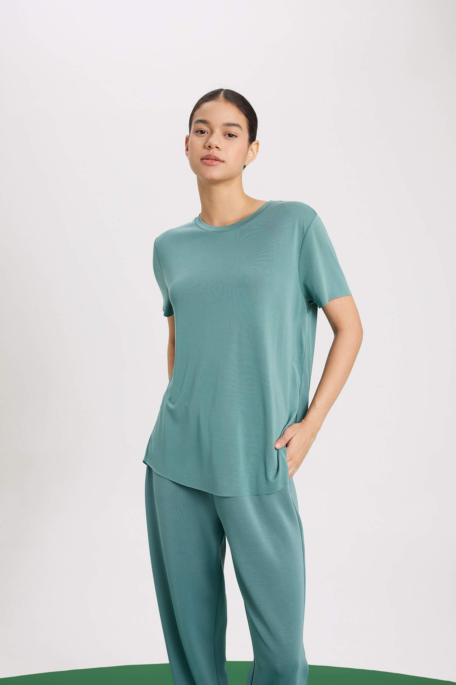 Спортивная футболка оверсайз с круглым вырезом, DeFactoFit