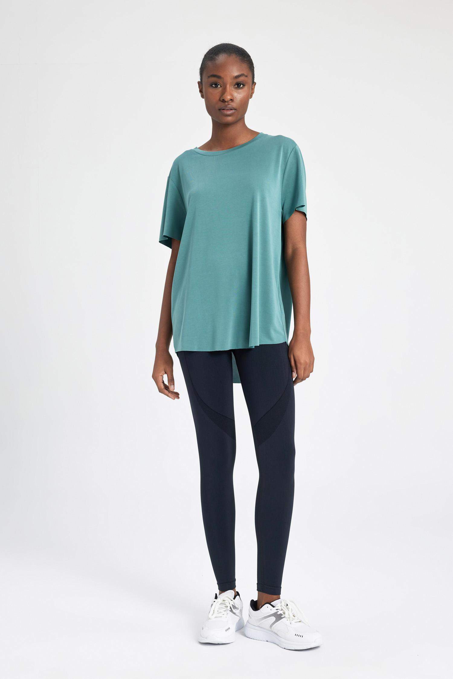 Спортивная футболка оверсайз с круглым вырезом, DeFactoFit