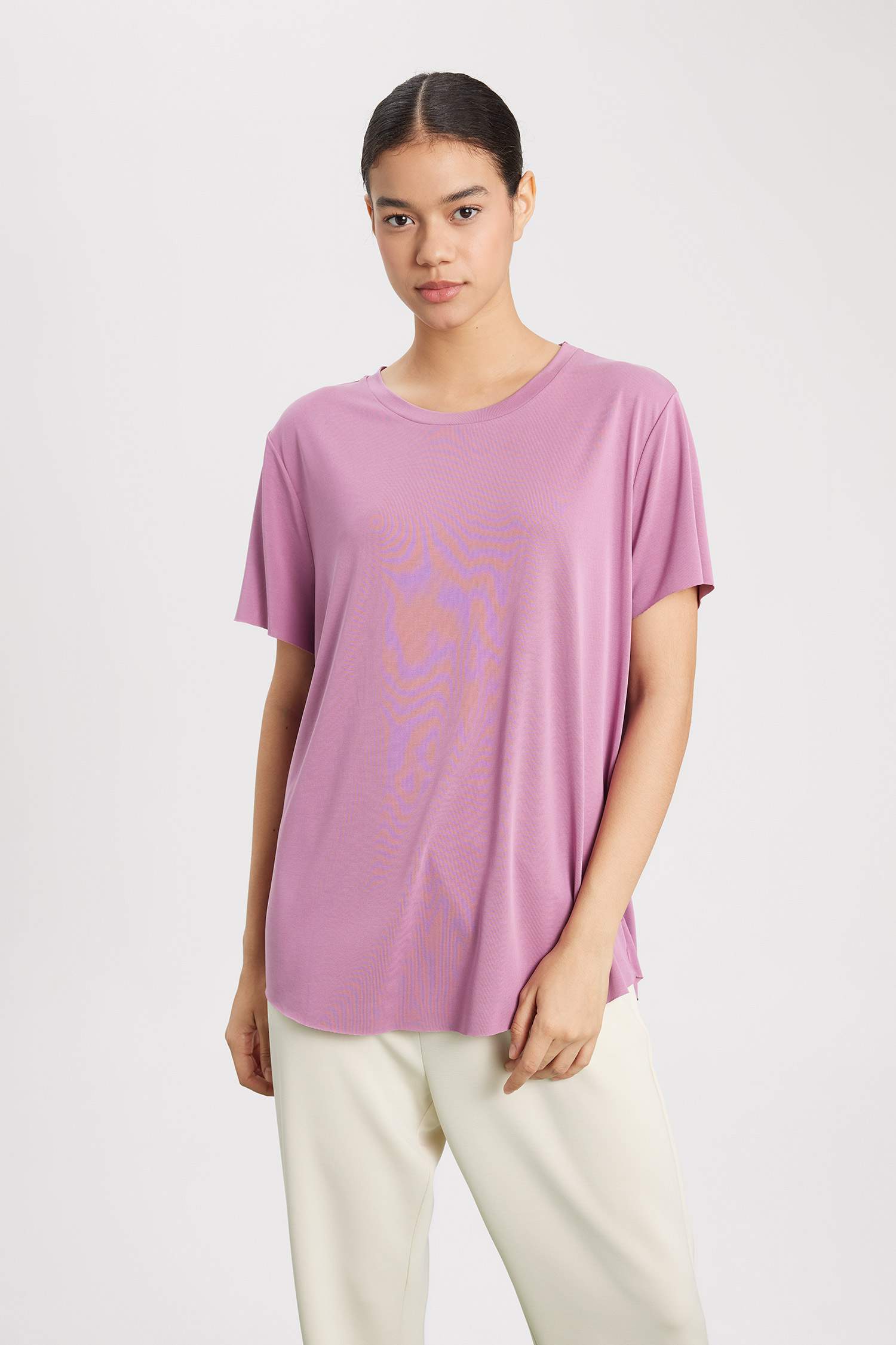 DeFactoFit Oversize Premium Crew Neck Sports T-Shirt