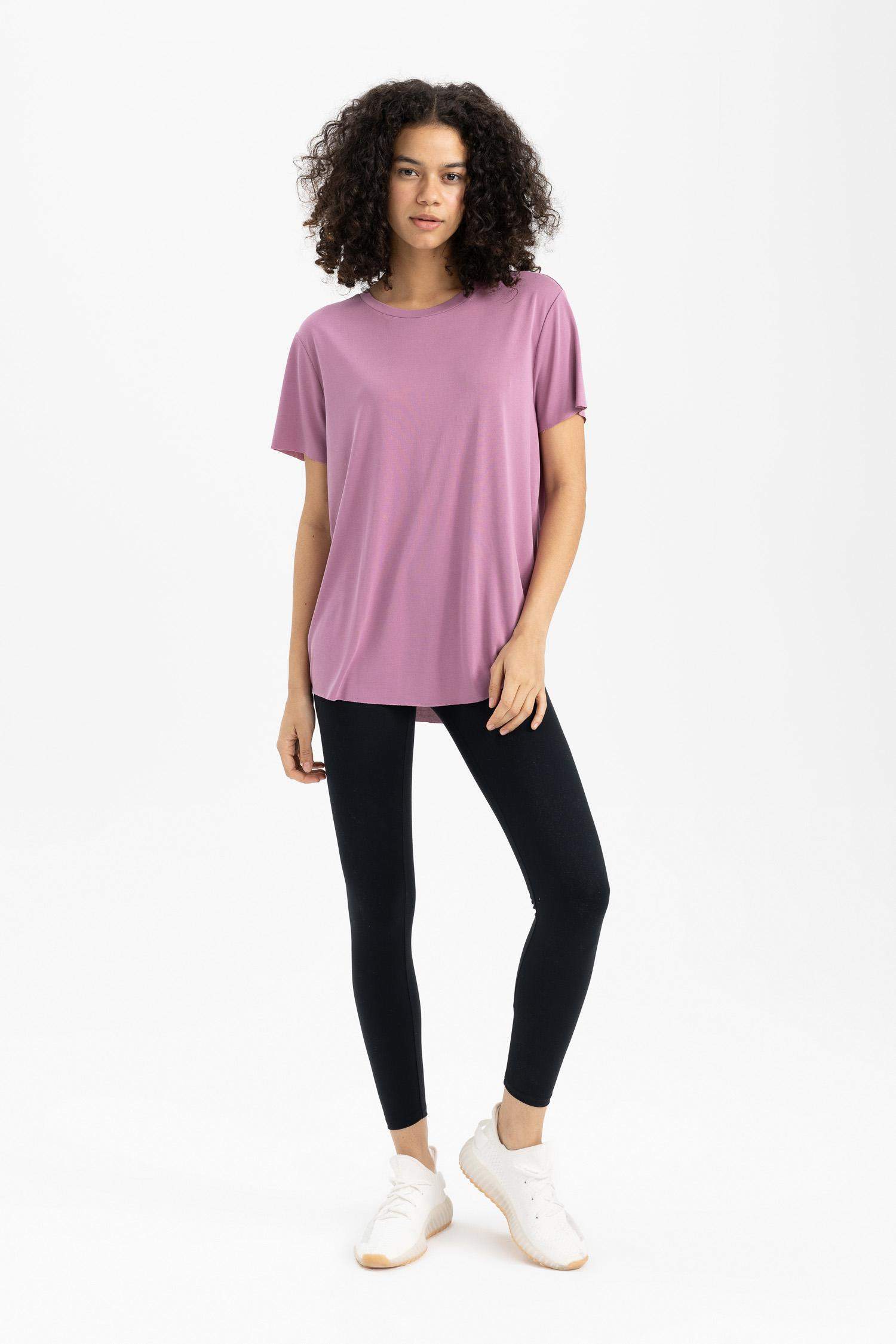 DeFactoFit Oversize Premium Crew Neck Sports T-Shirt