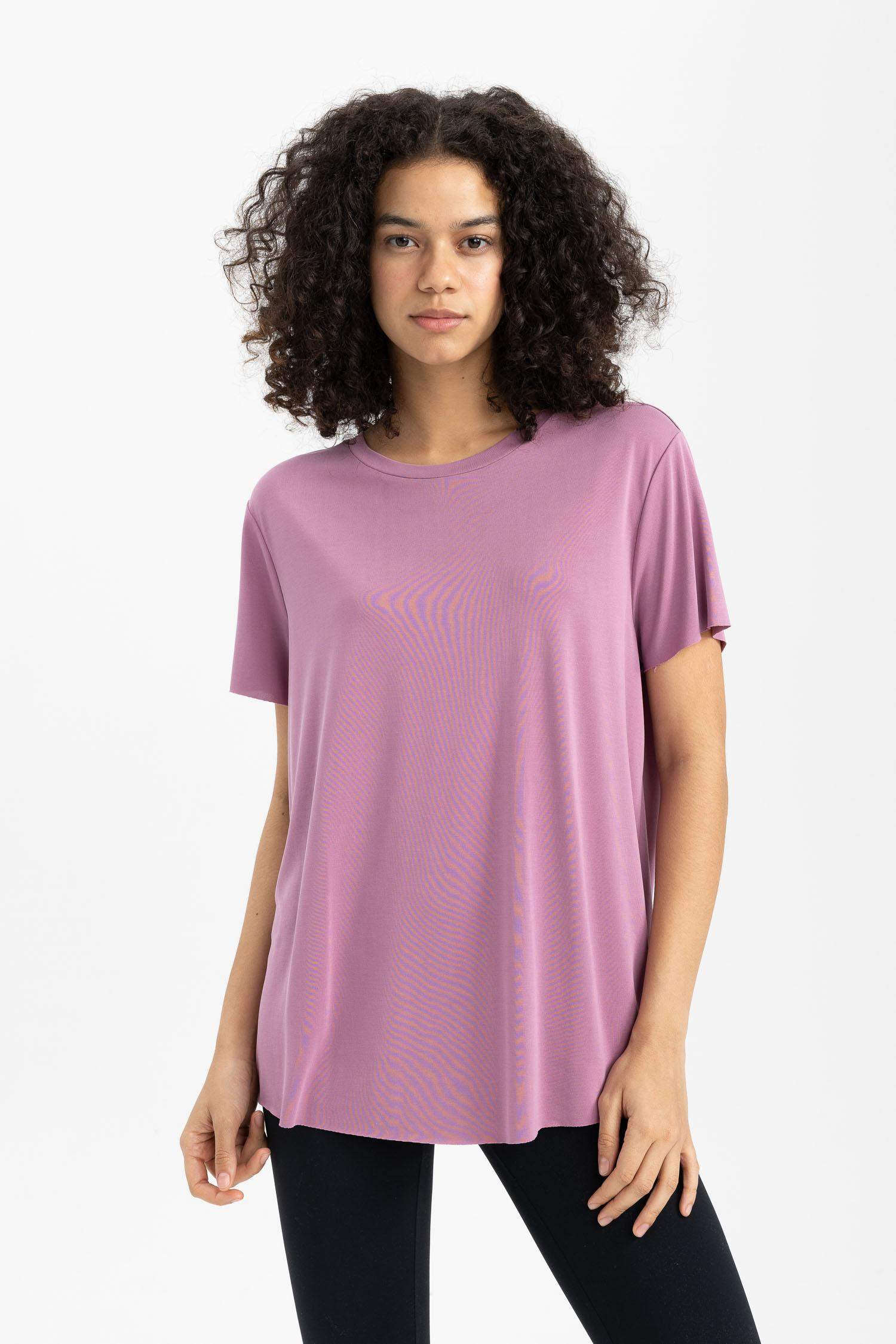 DeFactoFit Oversize Premium Crew Neck Sports T-Shirt